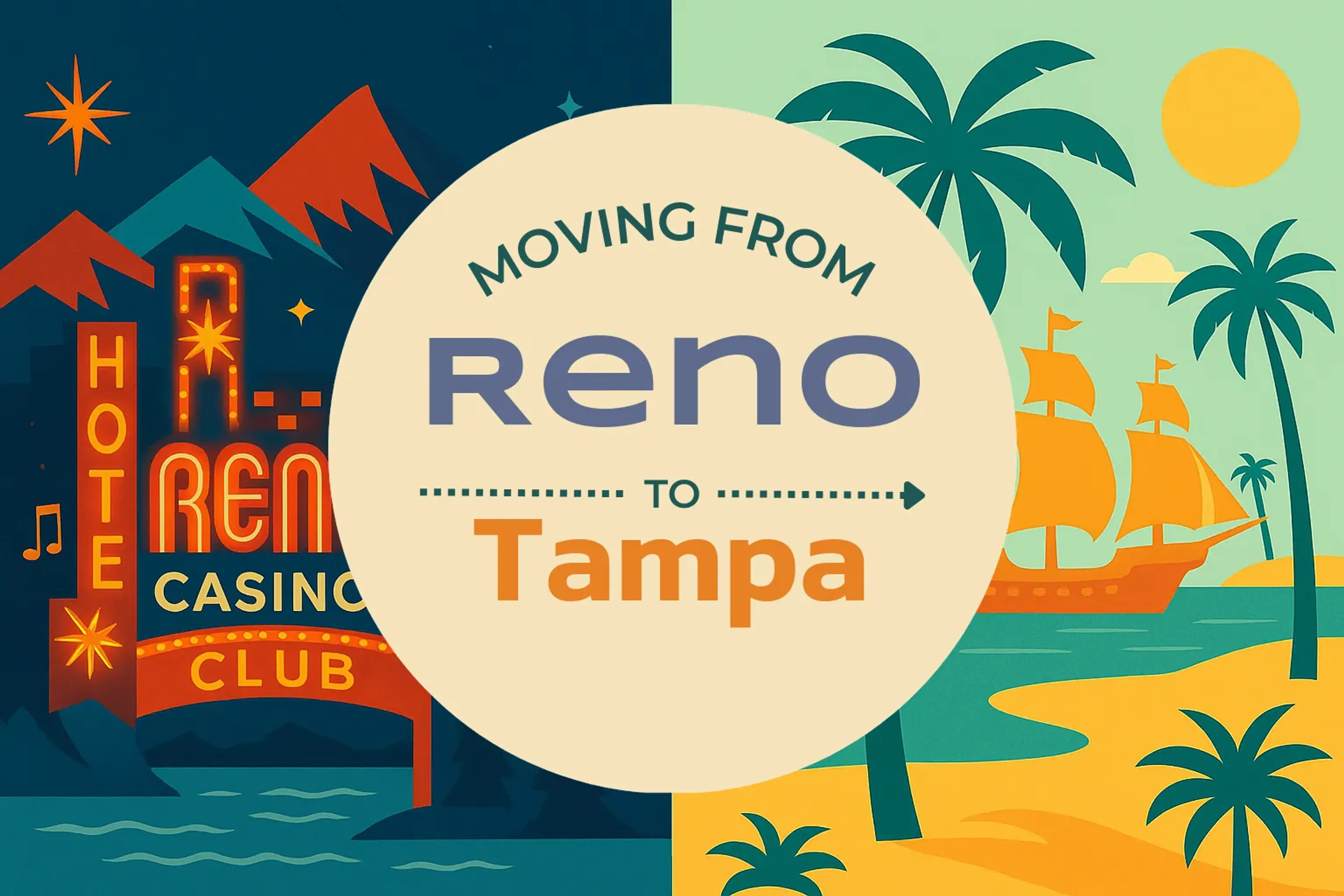 Side-by-side comparison of Reno to Tampa moving companies
