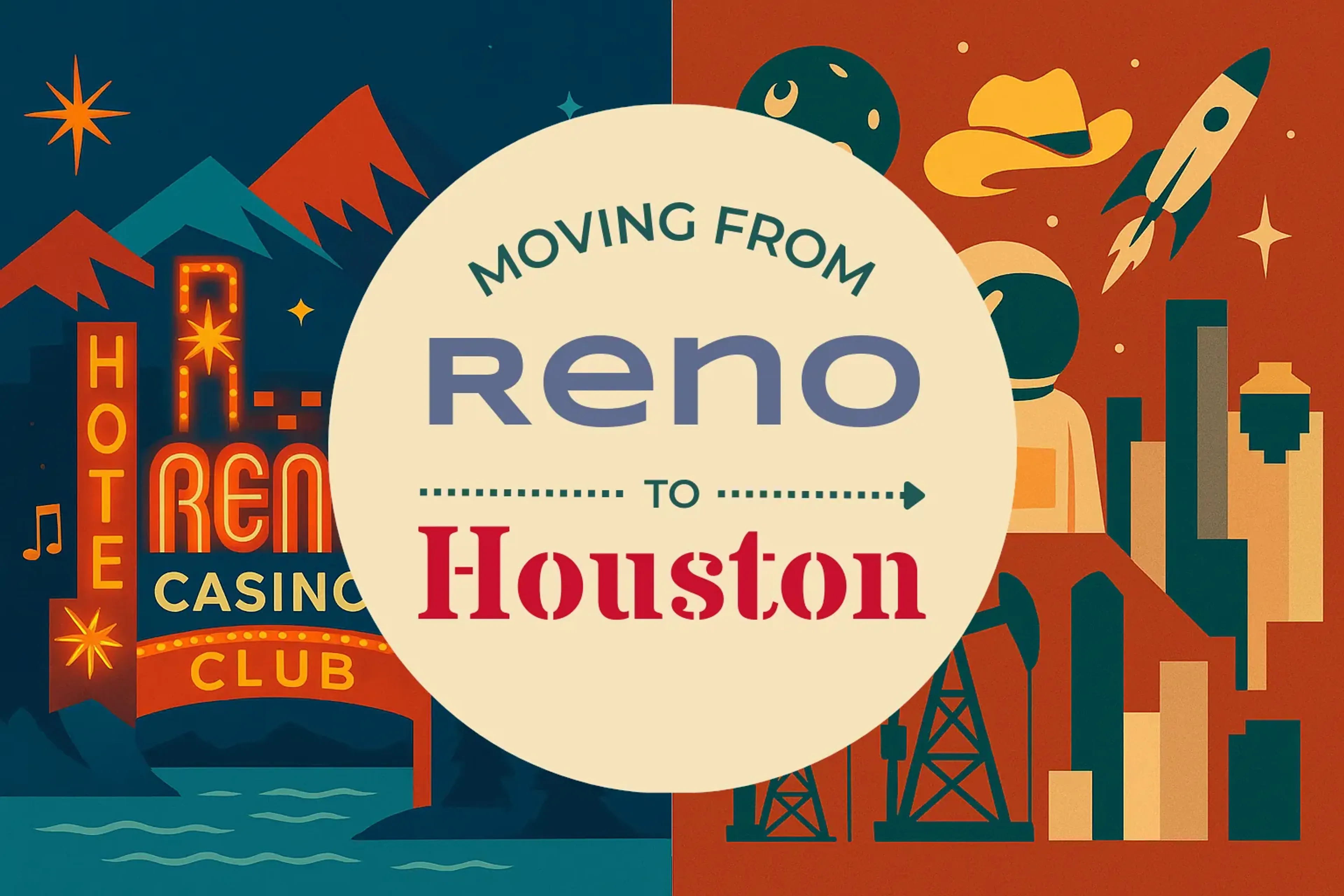 Side-by-side comparison of Reno to Houston moving companies