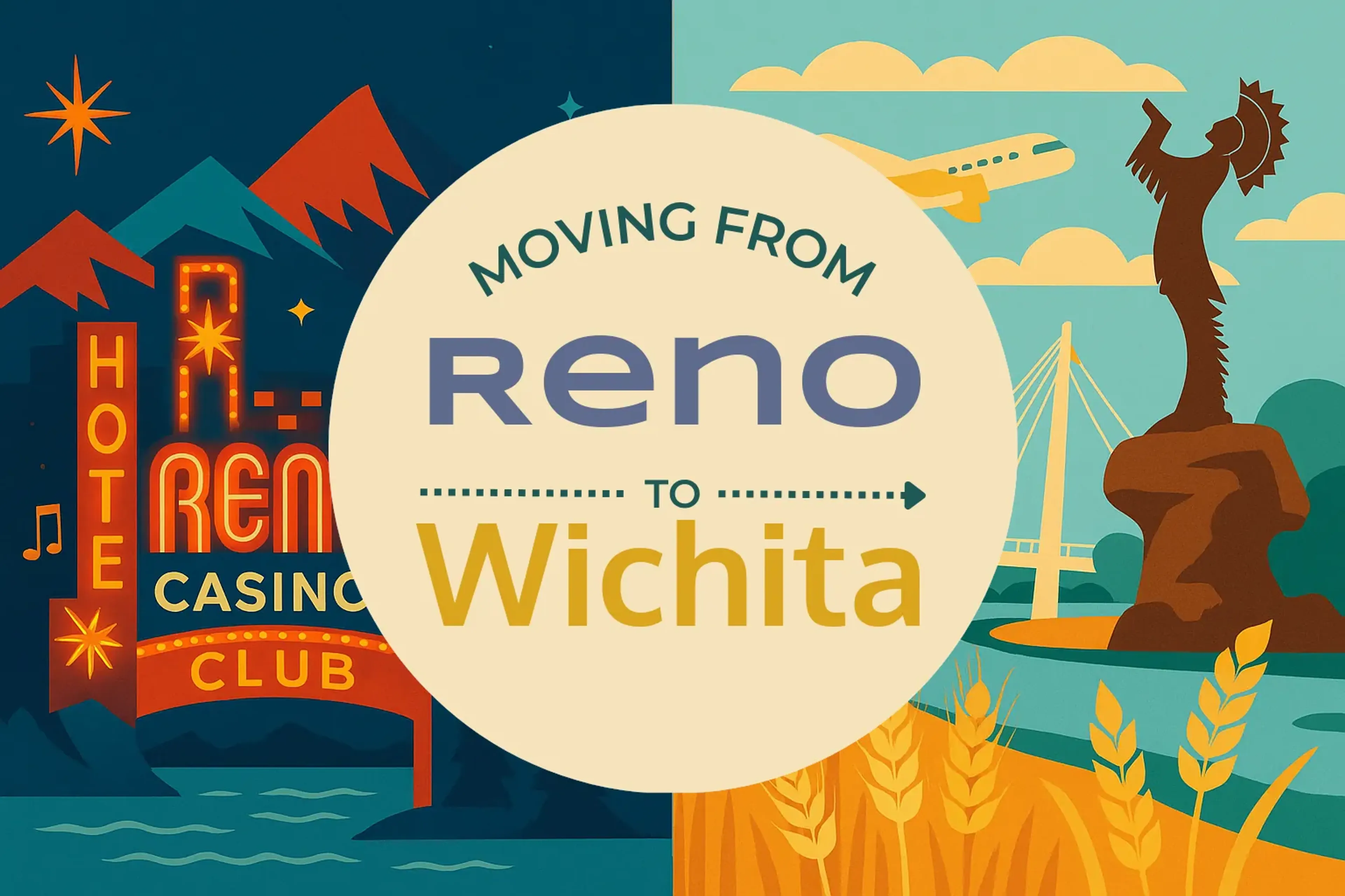 Side-by-side comparison of Reno to Wichita moving companies