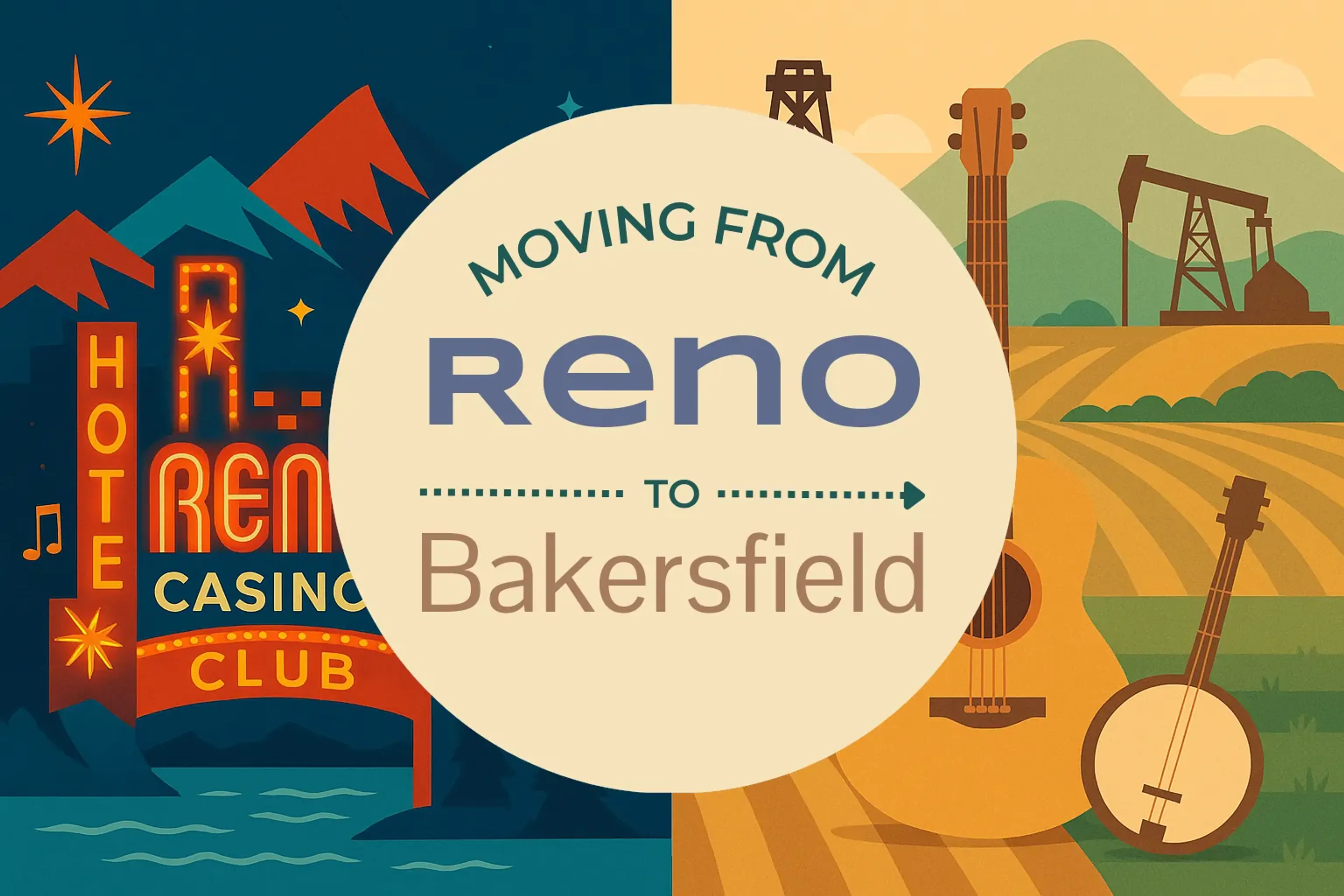 Side-by-side comparison of Reno to Bakersfield moving companies