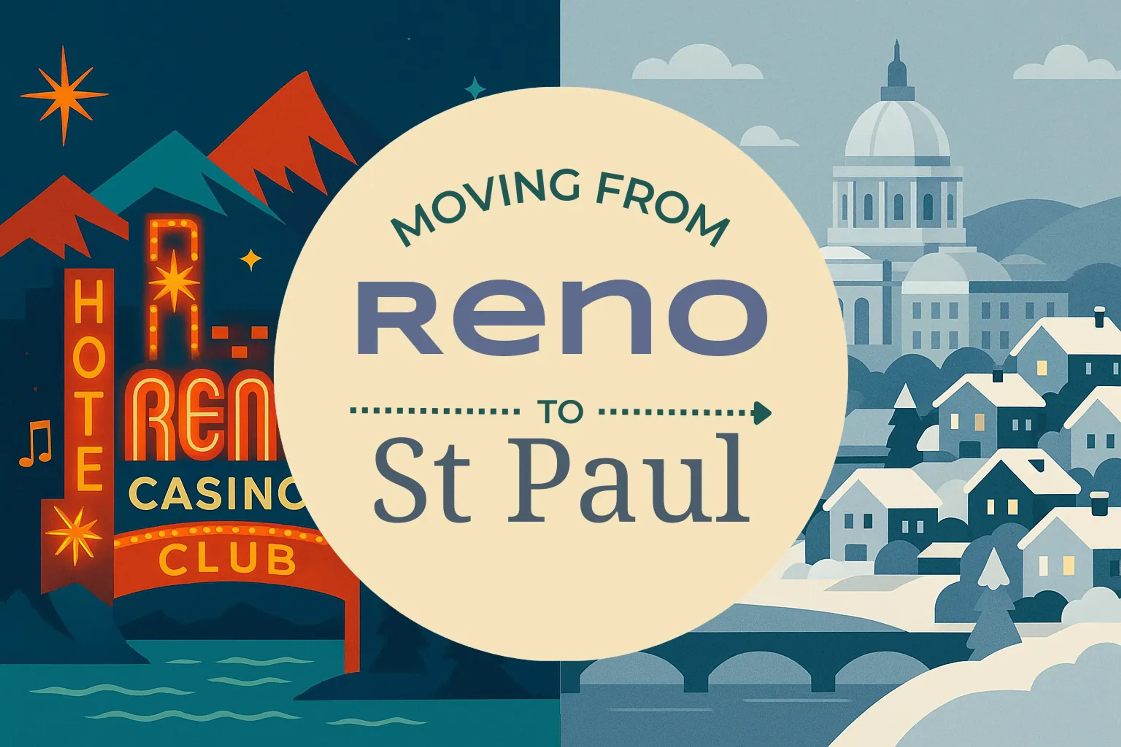 Side-by-side comparison of Reno to St. Paul moving companies