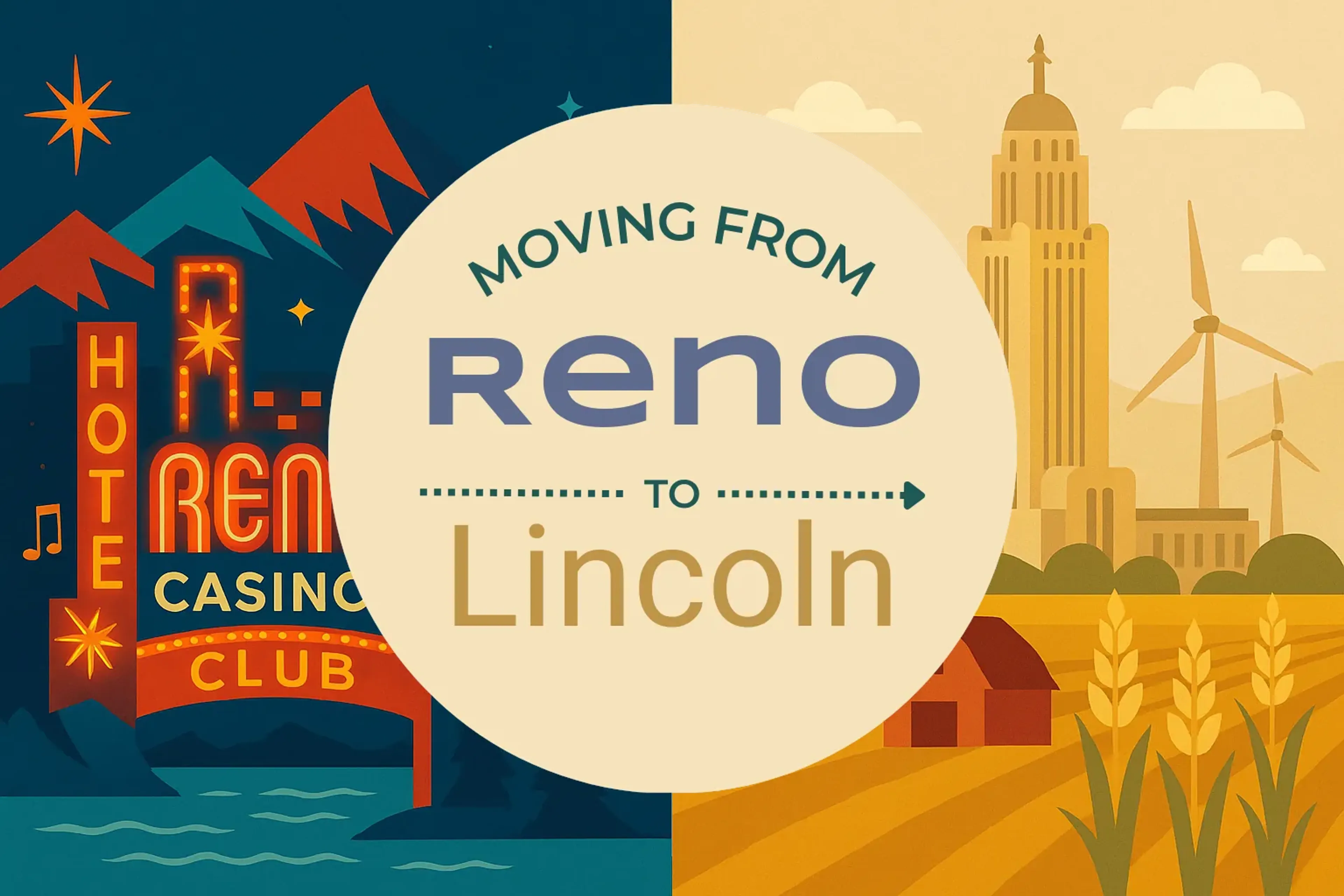 Side-by-side comparison of Reno to Lincoln moving companies