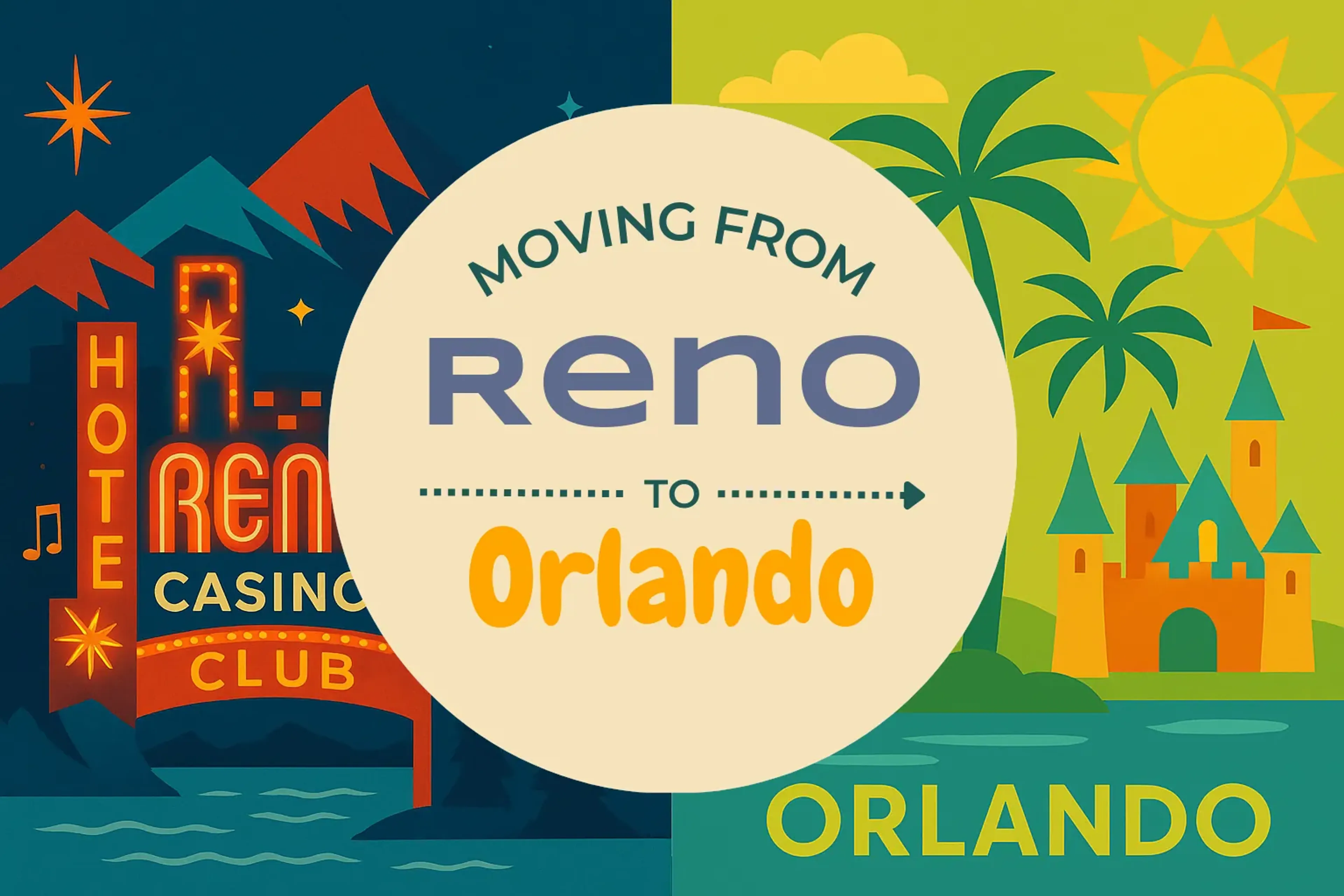 Side-by-side comparison of Reno to Orlando moving companies
