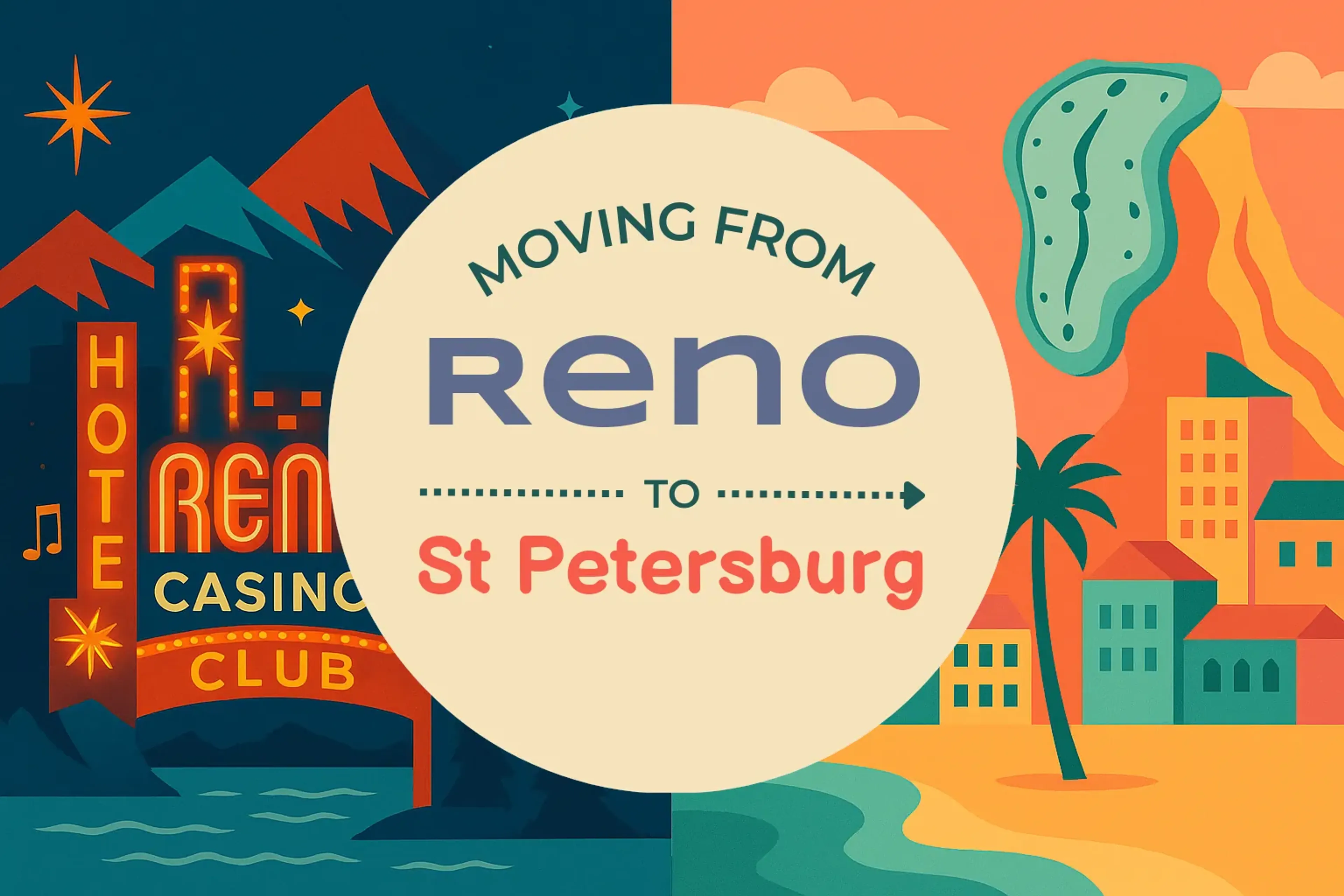 Side-by-side comparison of Reno to St. Petersburg moving companies