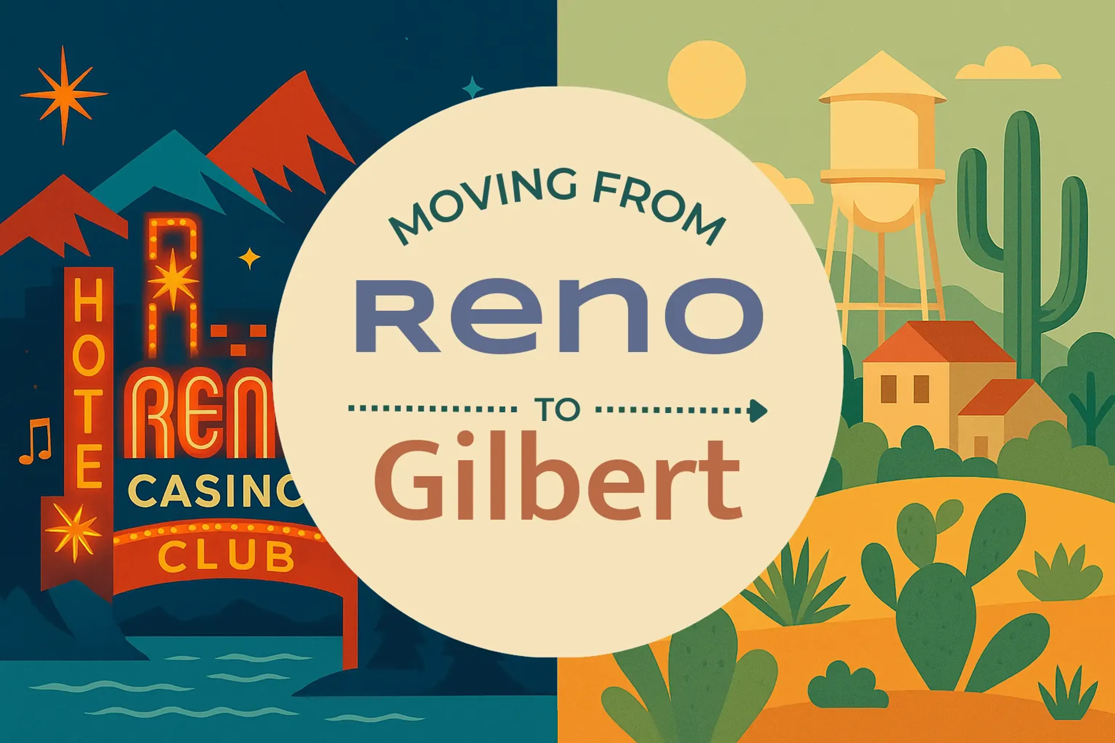 Side-by-side comparison of Reno to Gilbert moving companies