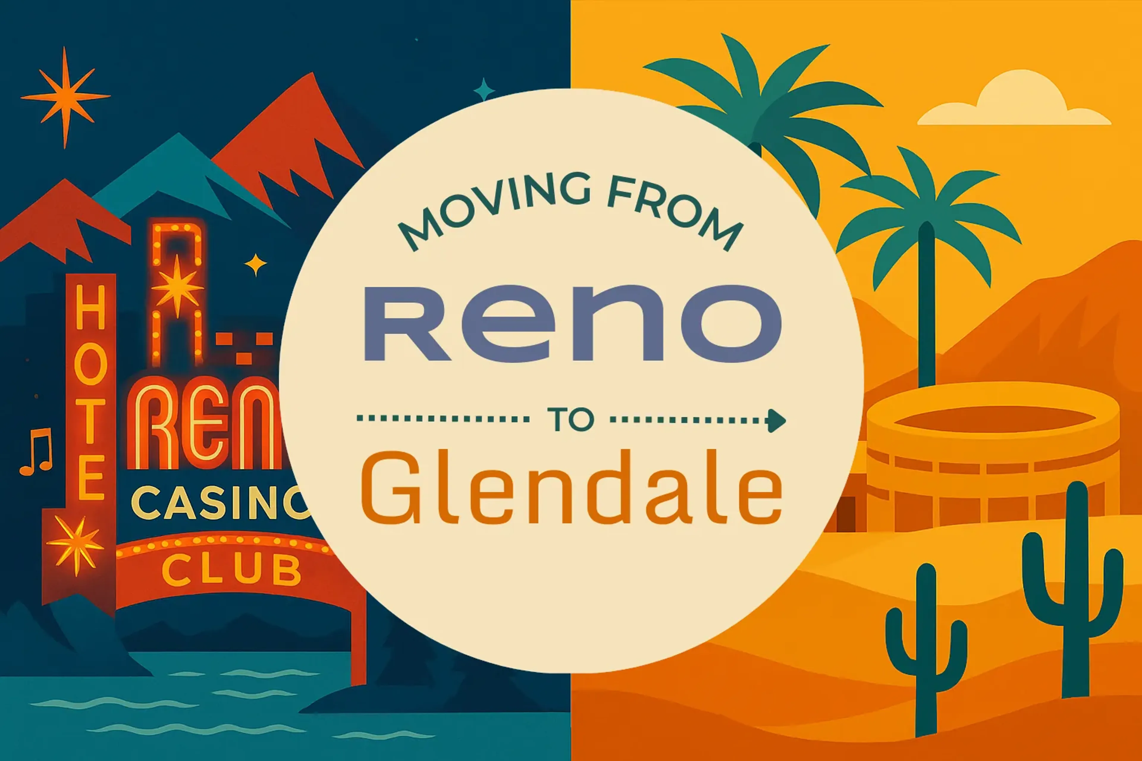 Side-by-side comparison of Reno to Glendale moving companies