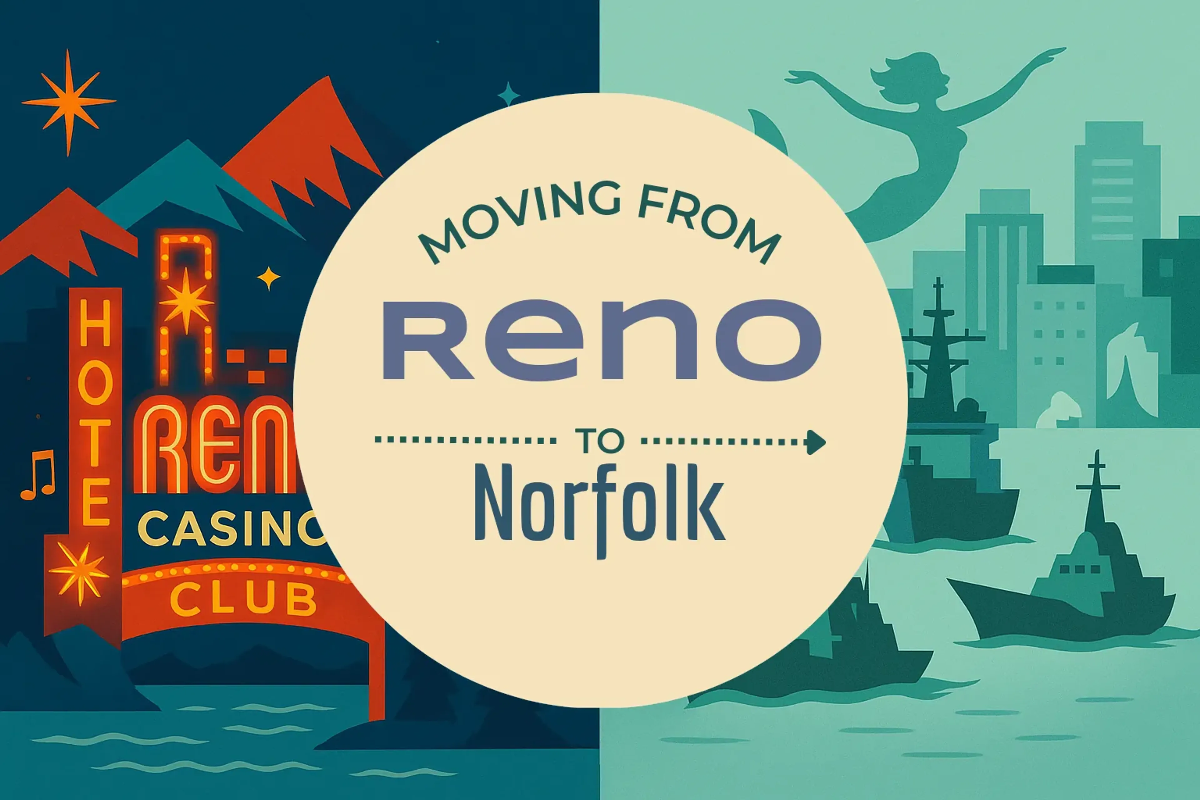 Side-by-side comparison of Reno to Norfolk moving companies