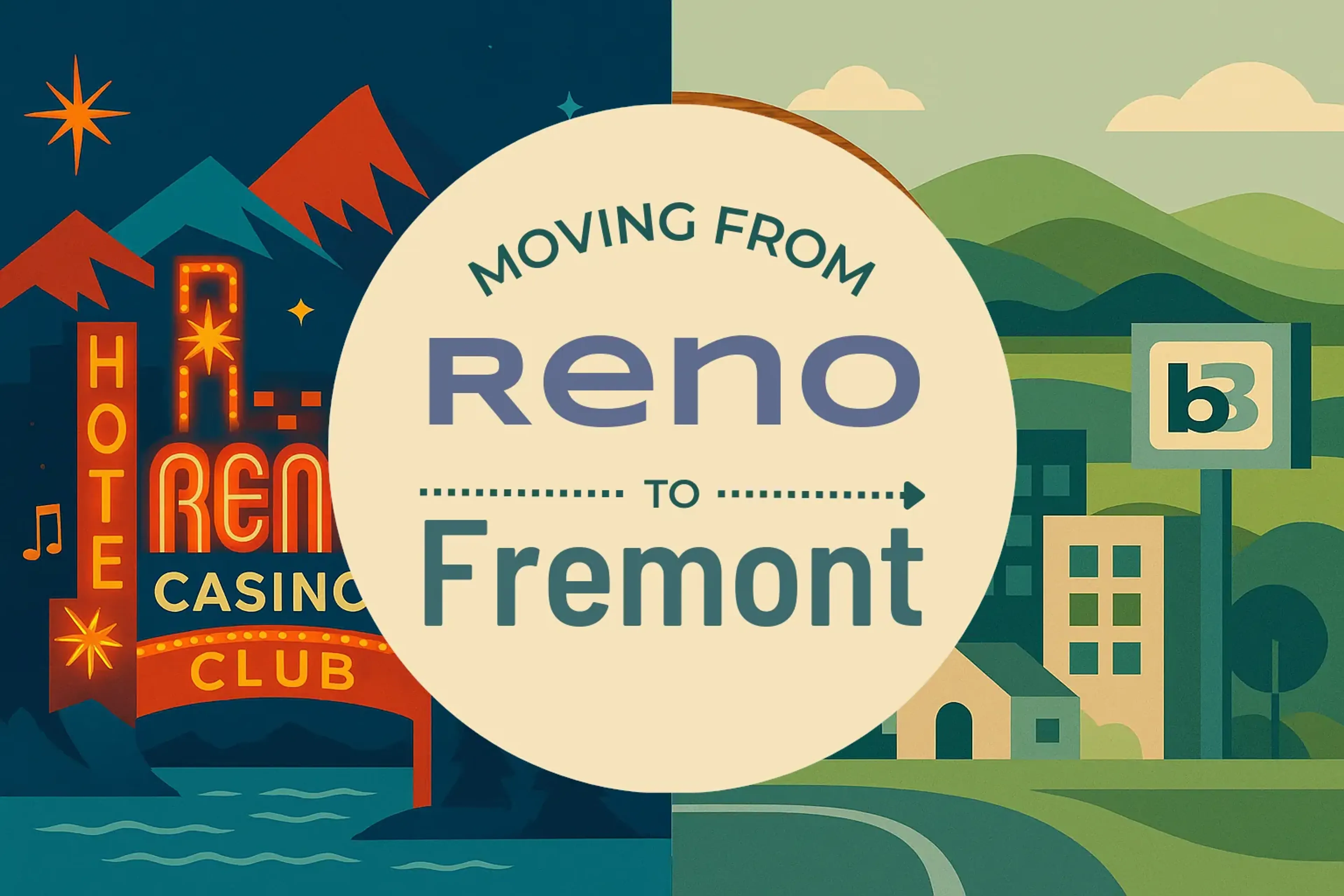Side-by-side comparison of Reno to Fremont moving companies