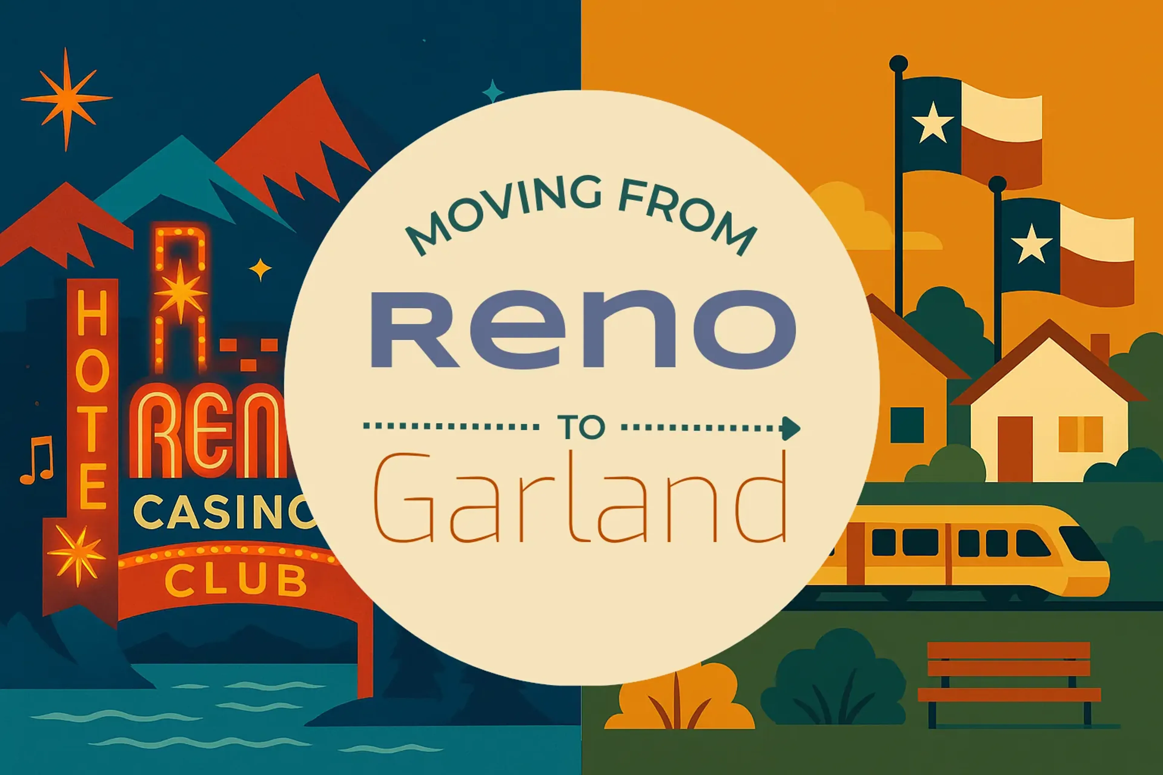 Side-by-side comparison of Reno to Garland moving companies