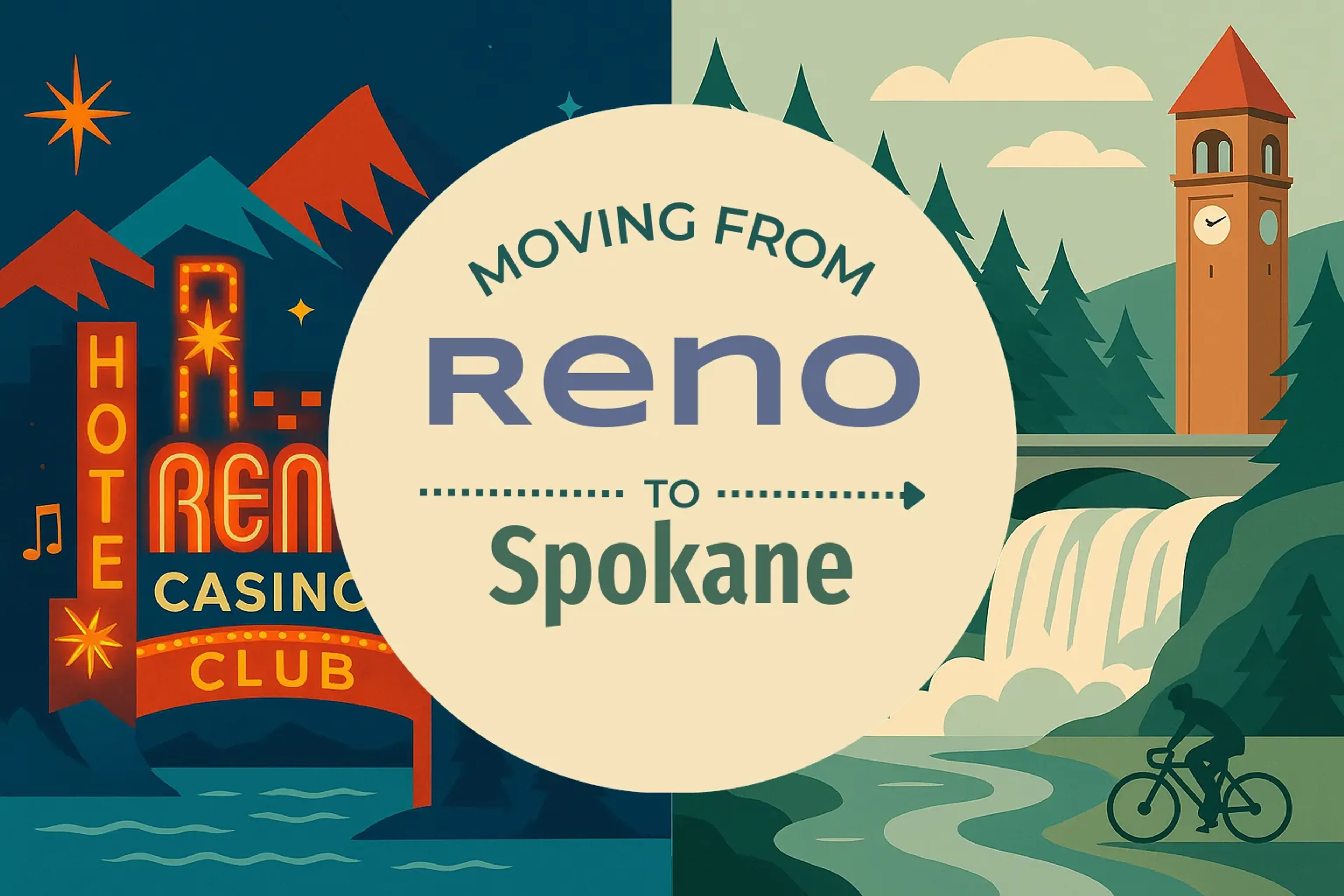 Side-by-side comparison of Reno to Spokane moving companies