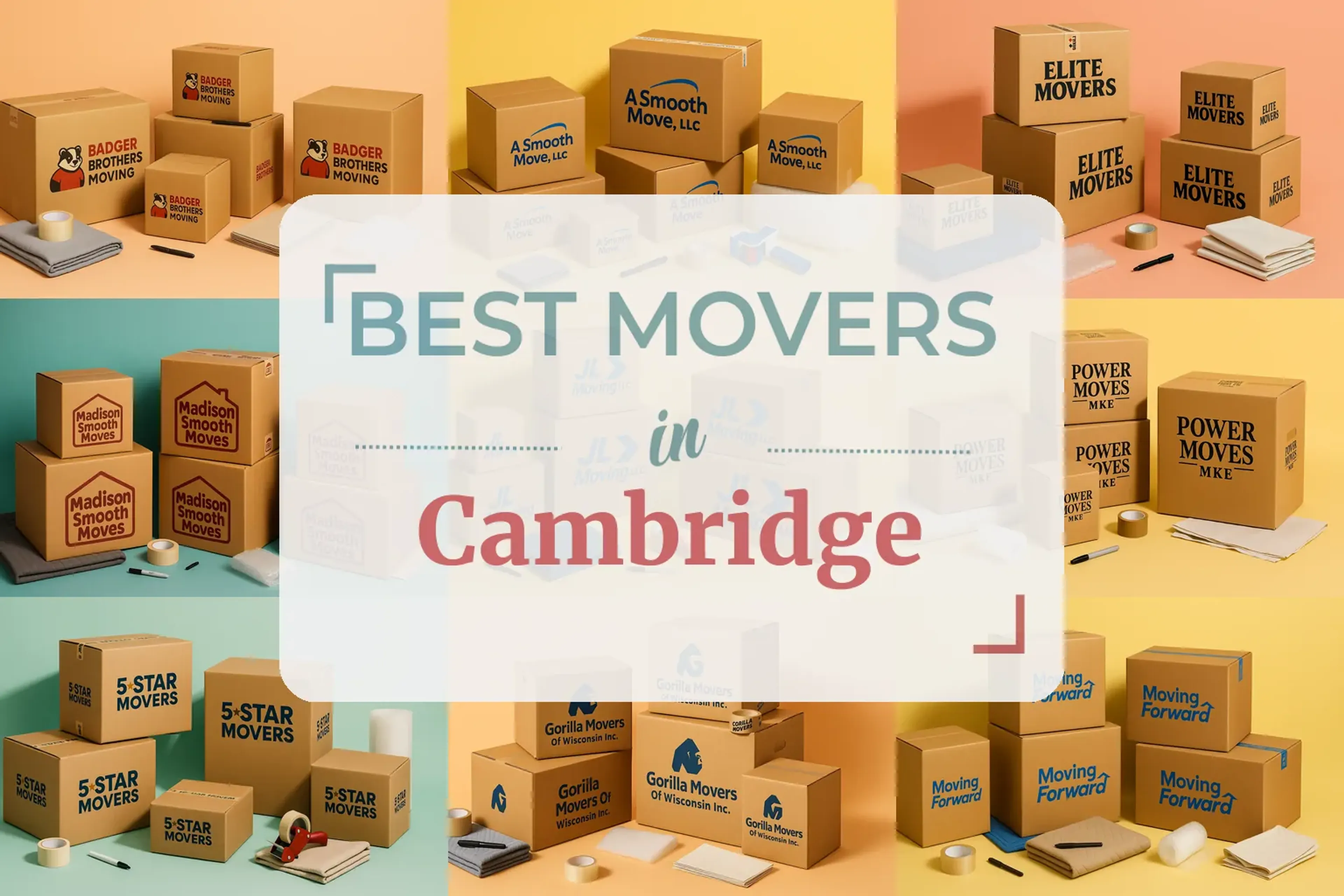 Side-by-side comparison of Cambridge moving companies