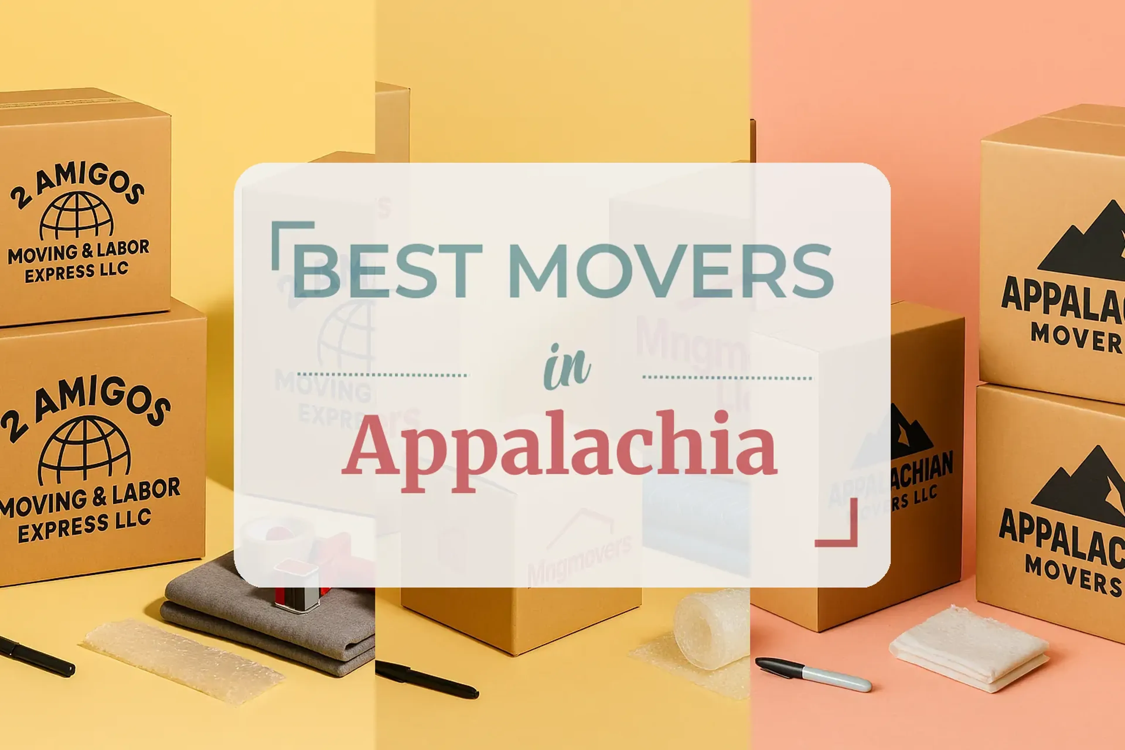 Side-by-side comparison of Appalachia moving companies