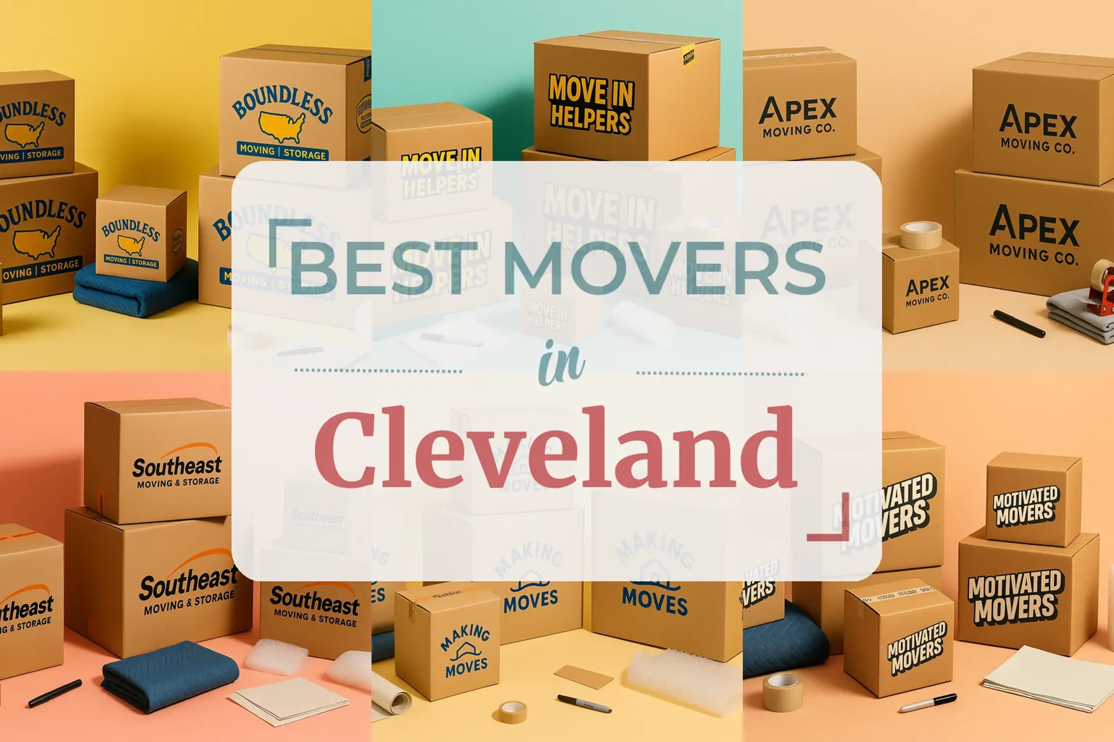 Side-by-side comparison of Cleveland moving companies