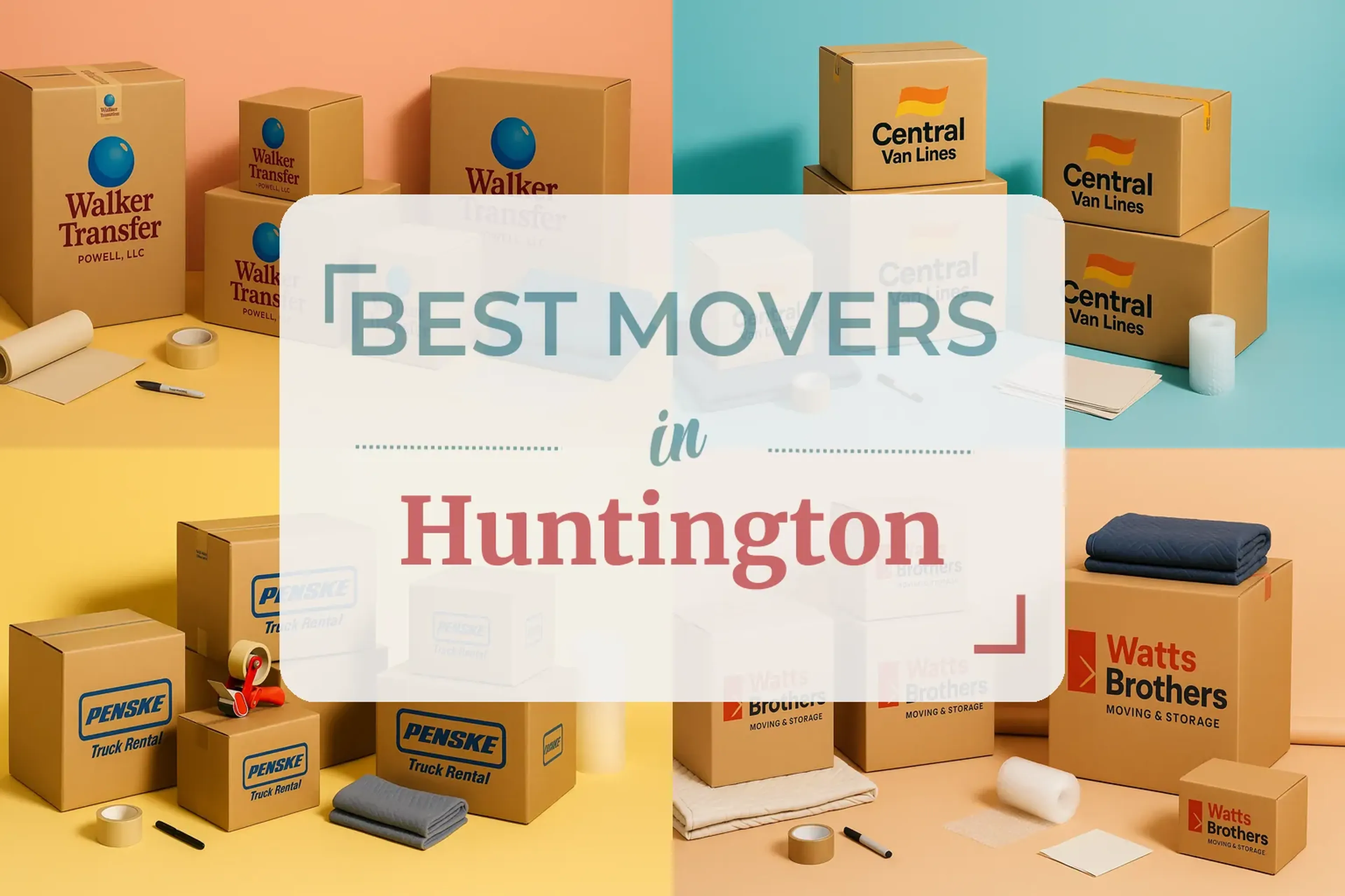 Side-by-side comparison of Huntington moving companies