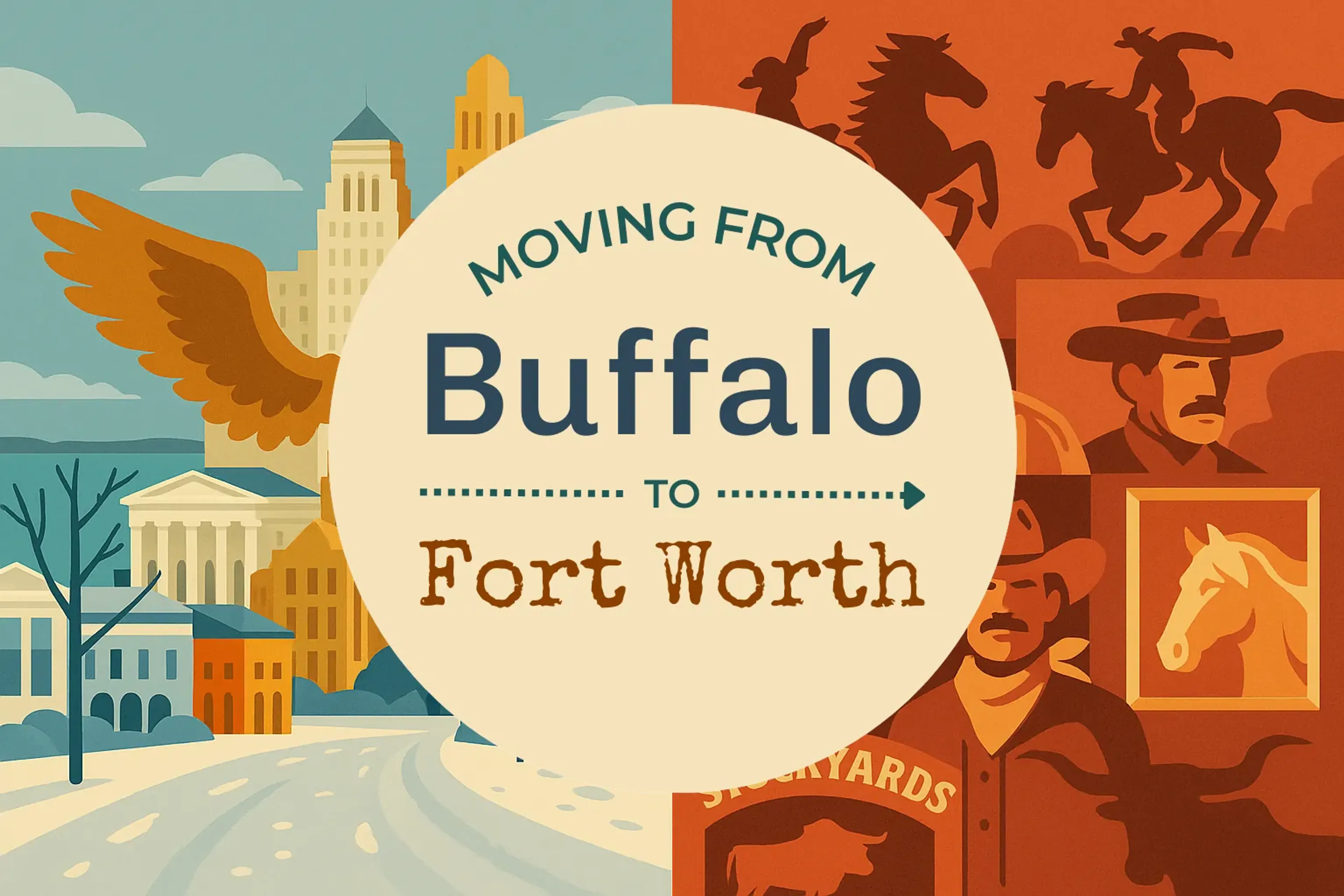 Side-by-side comparison of Buffalo to Fort Worth moving companies