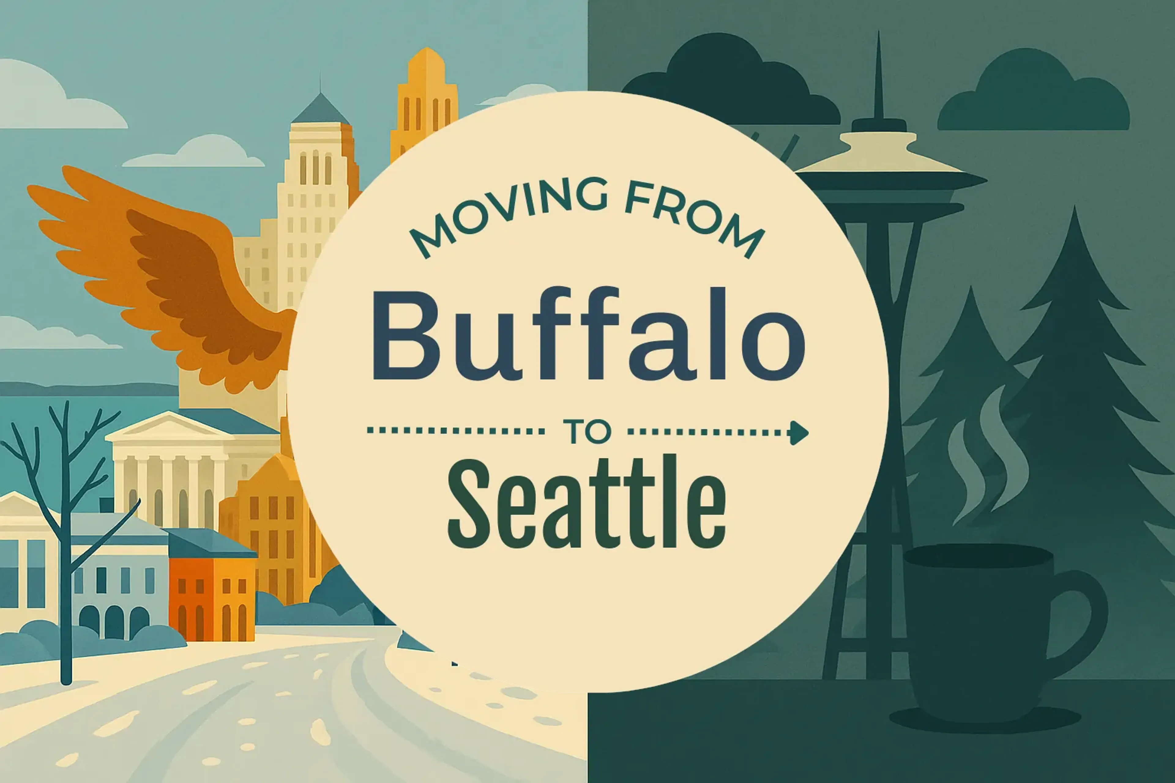 Side-by-side comparison of Buffalo to Seattle moving companies