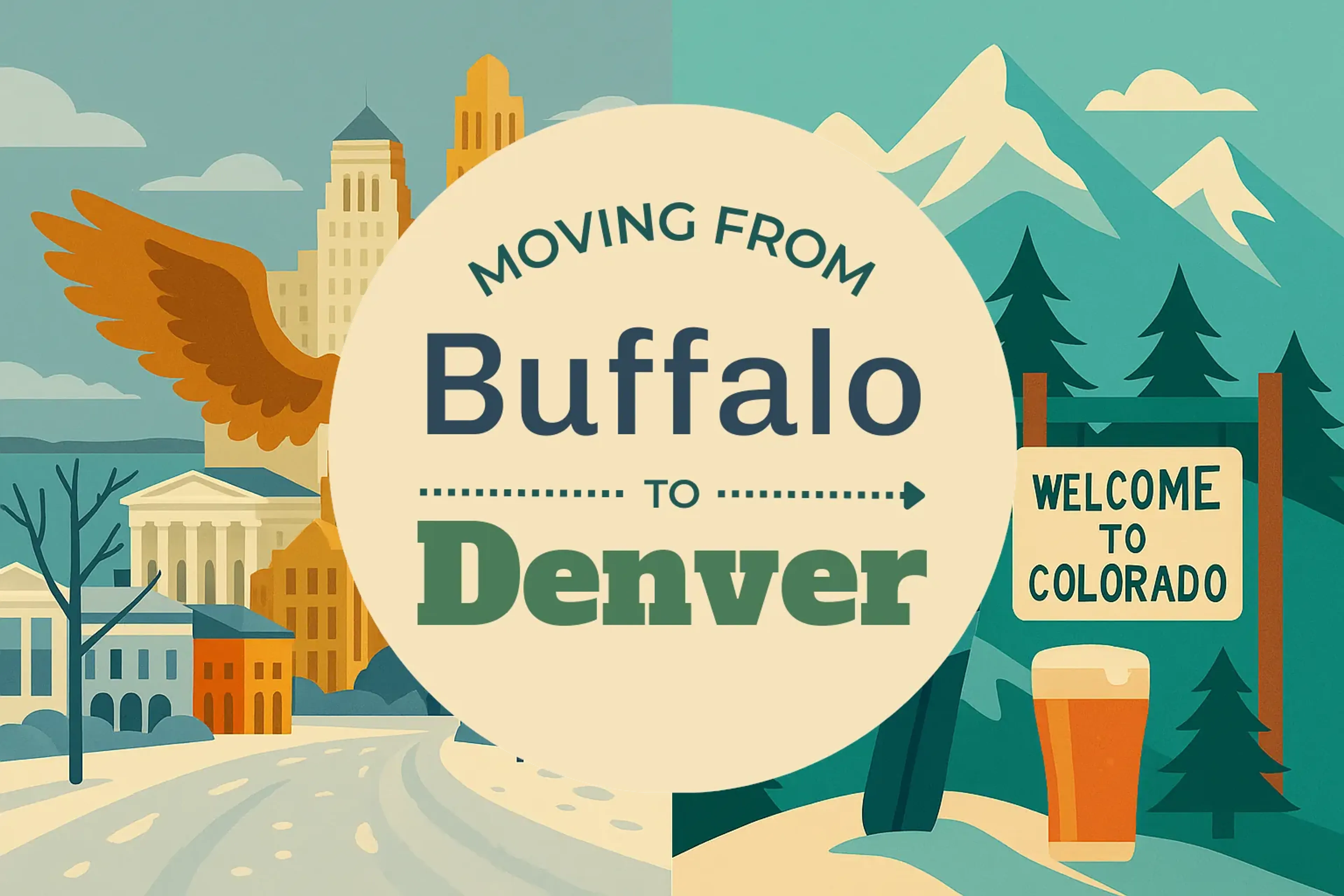 Side-by-side comparison of Buffalo to Denver moving companies
