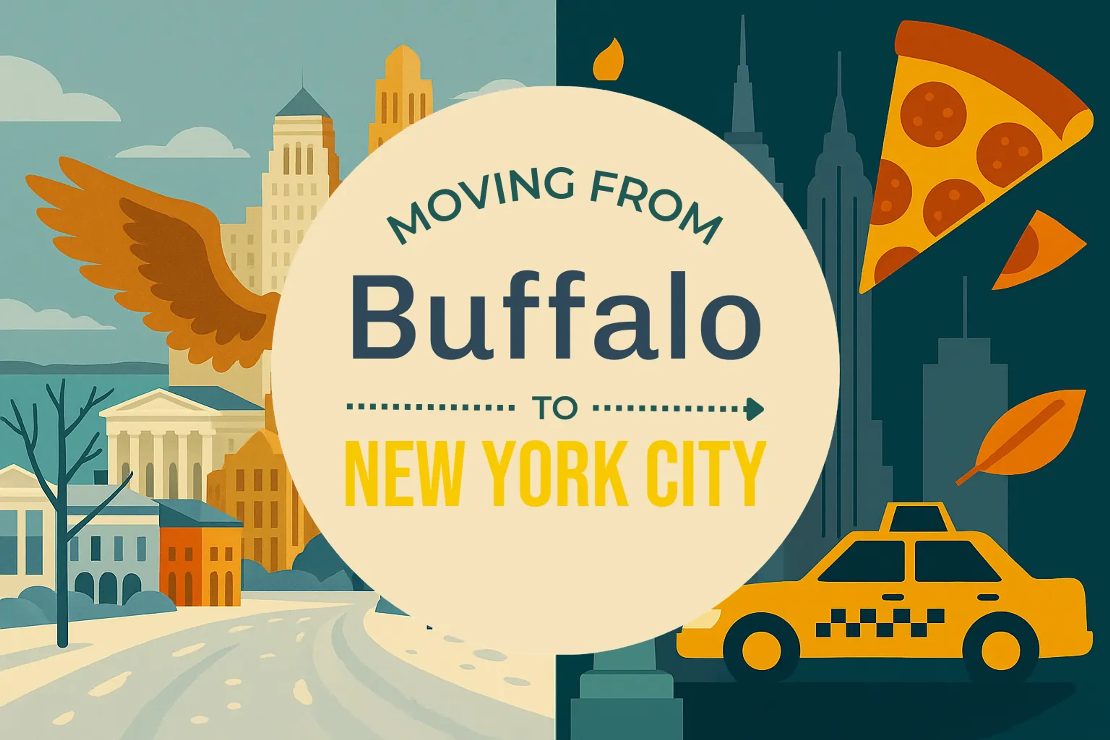 Side-by-side comparison of Buffalo to New York City moving companies