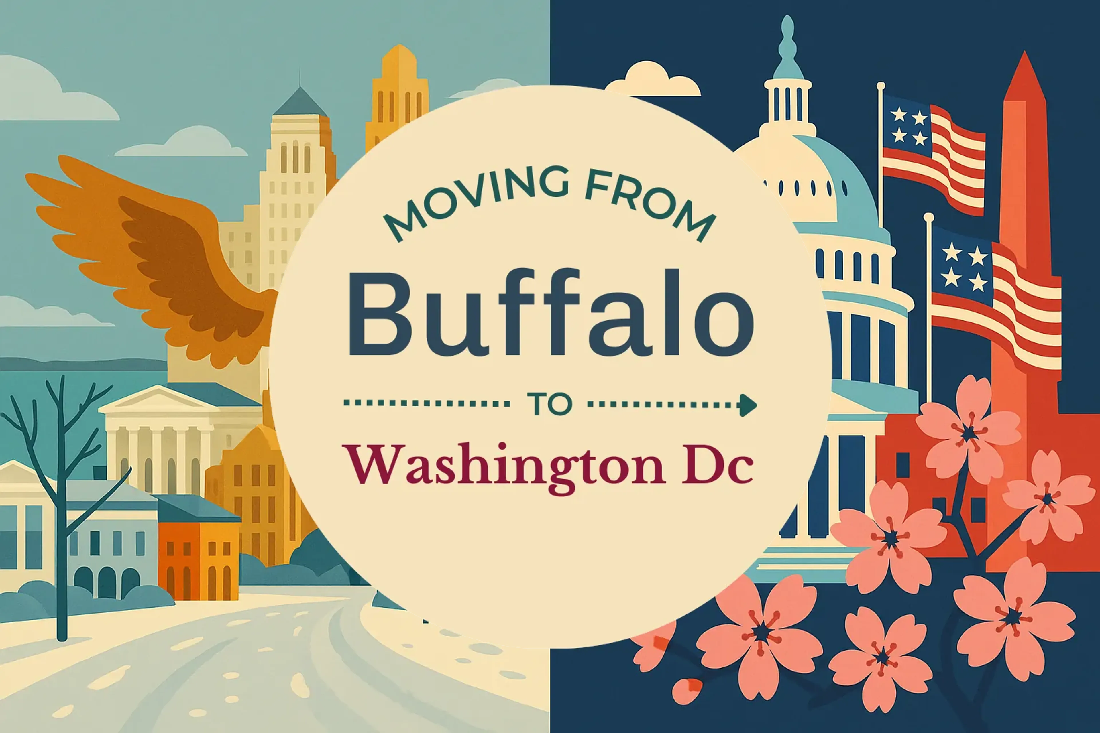 Side-by-side comparison of Buffalo to Washington DC moving companies