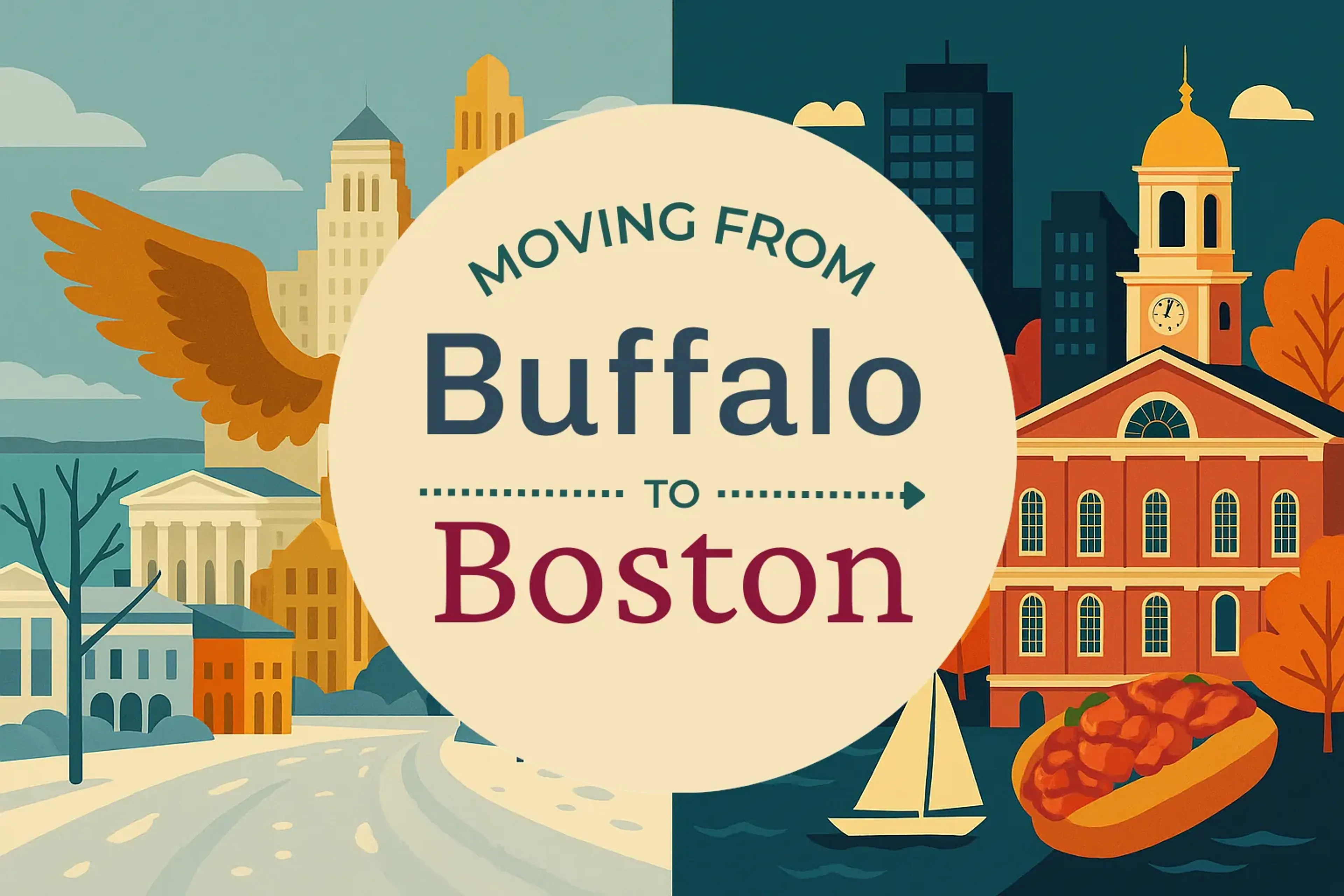 Side-by-side comparison of Buffalo to Boston moving companies
