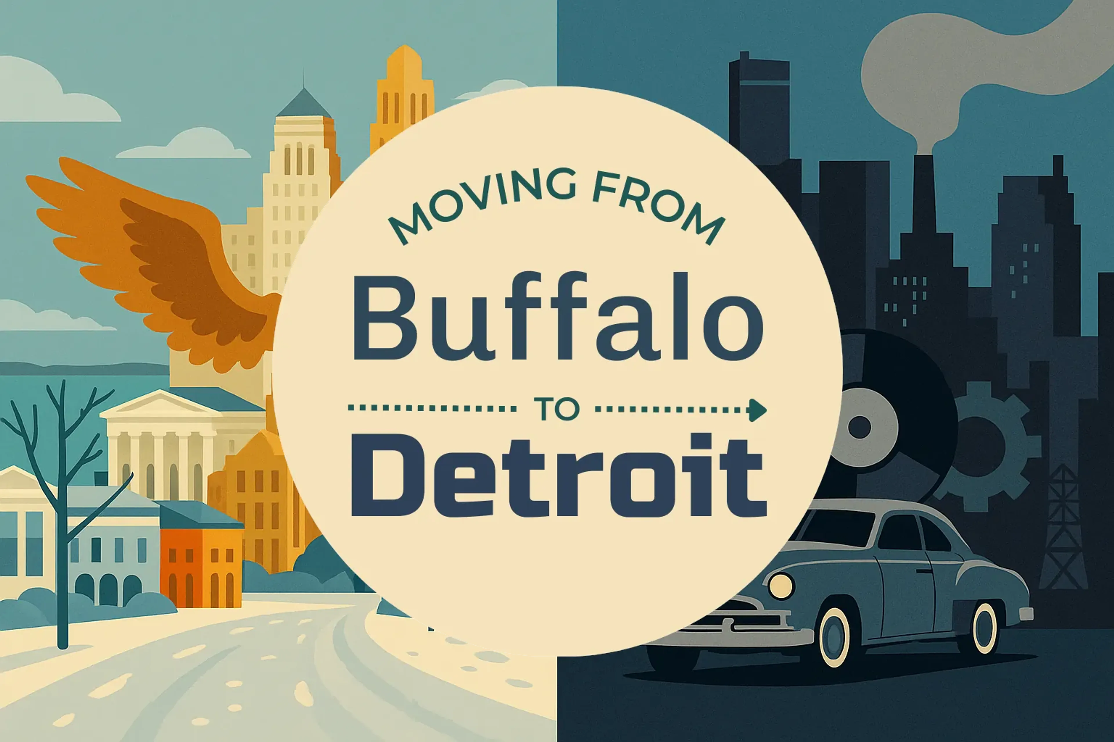 Side-by-side comparison of Buffalo to Detroit moving companies