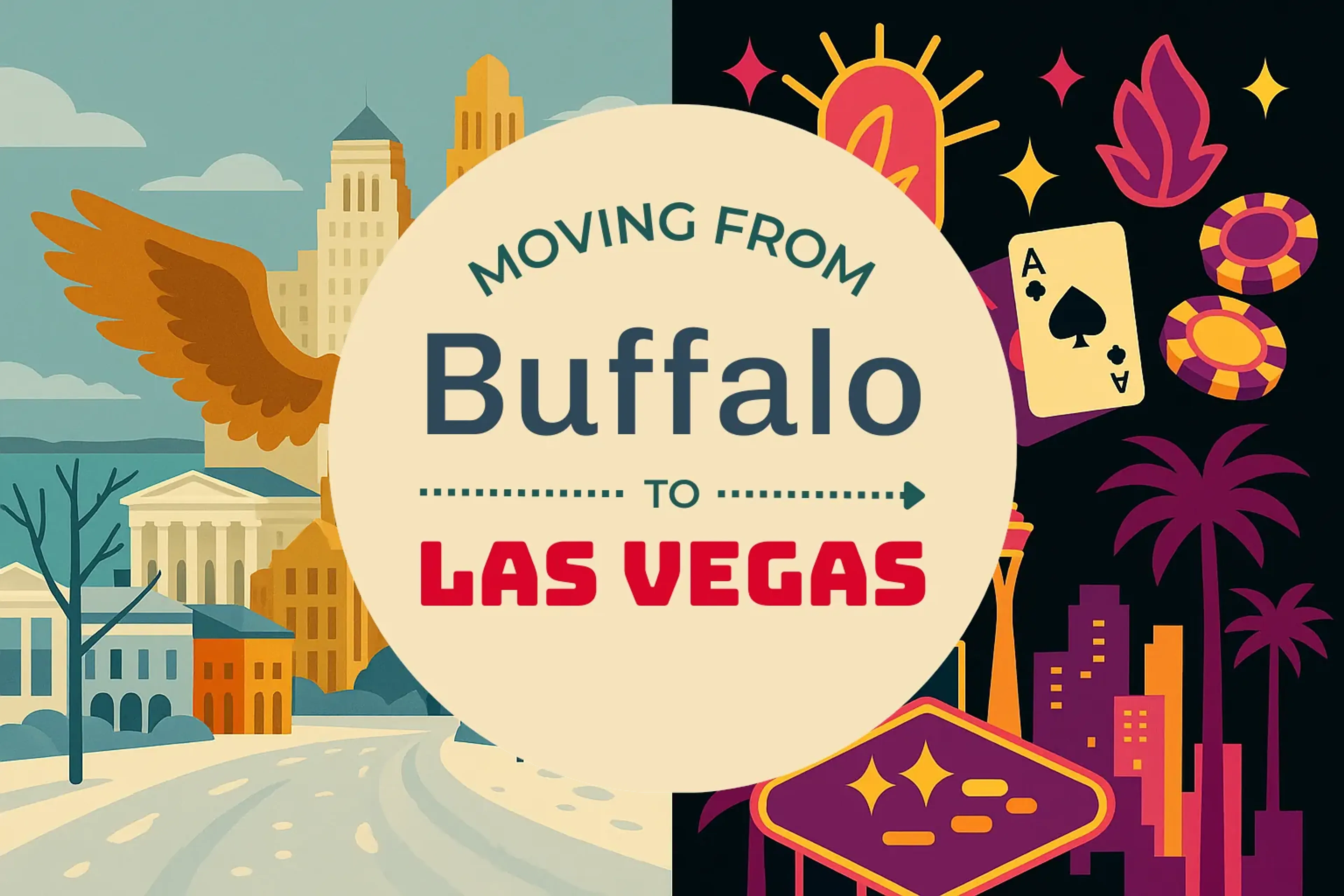 Side-by-side comparison of Buffalo to Las Vegas moving companies