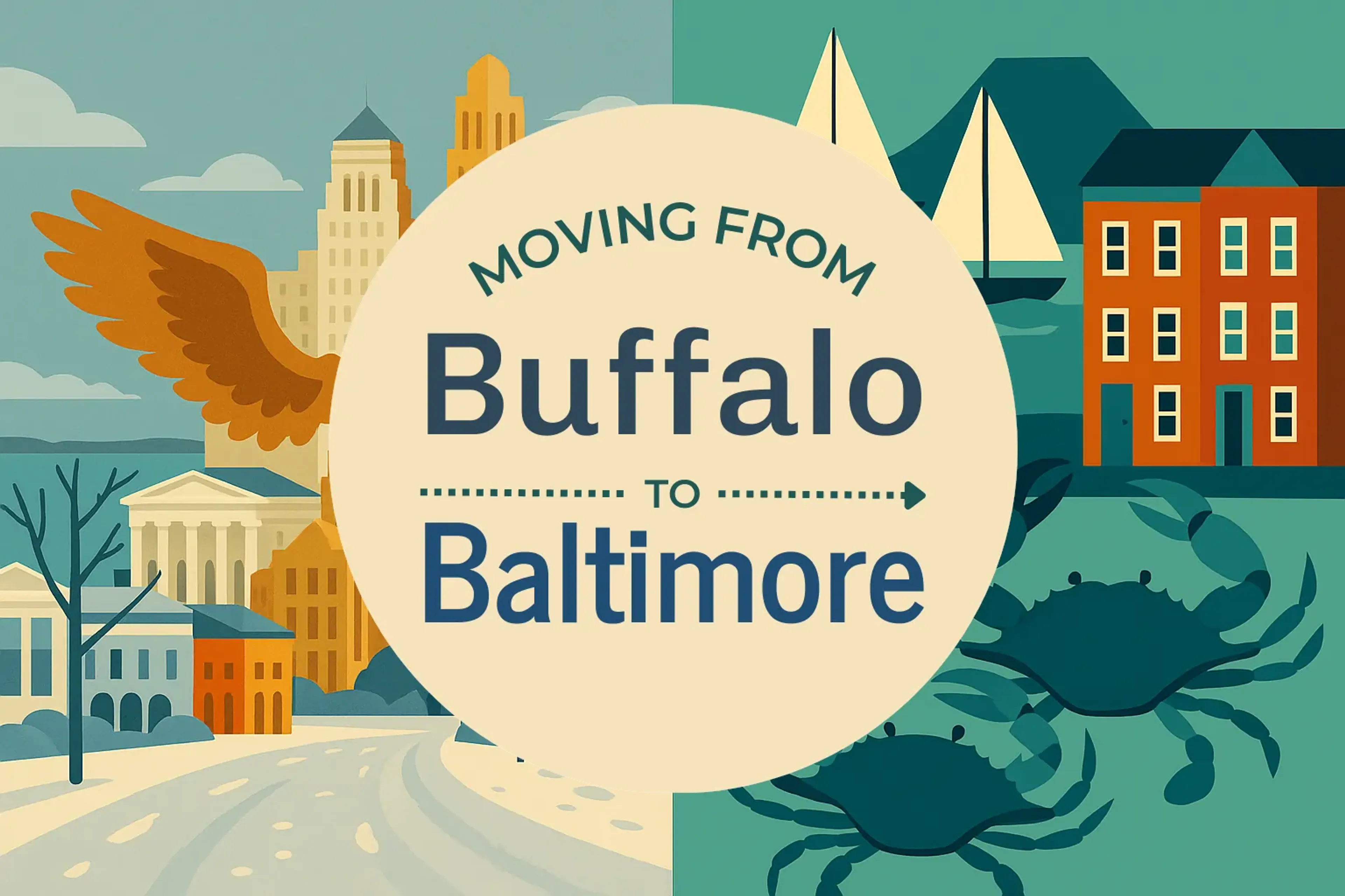Side-by-side comparison of Buffalo to Baltimore moving companies