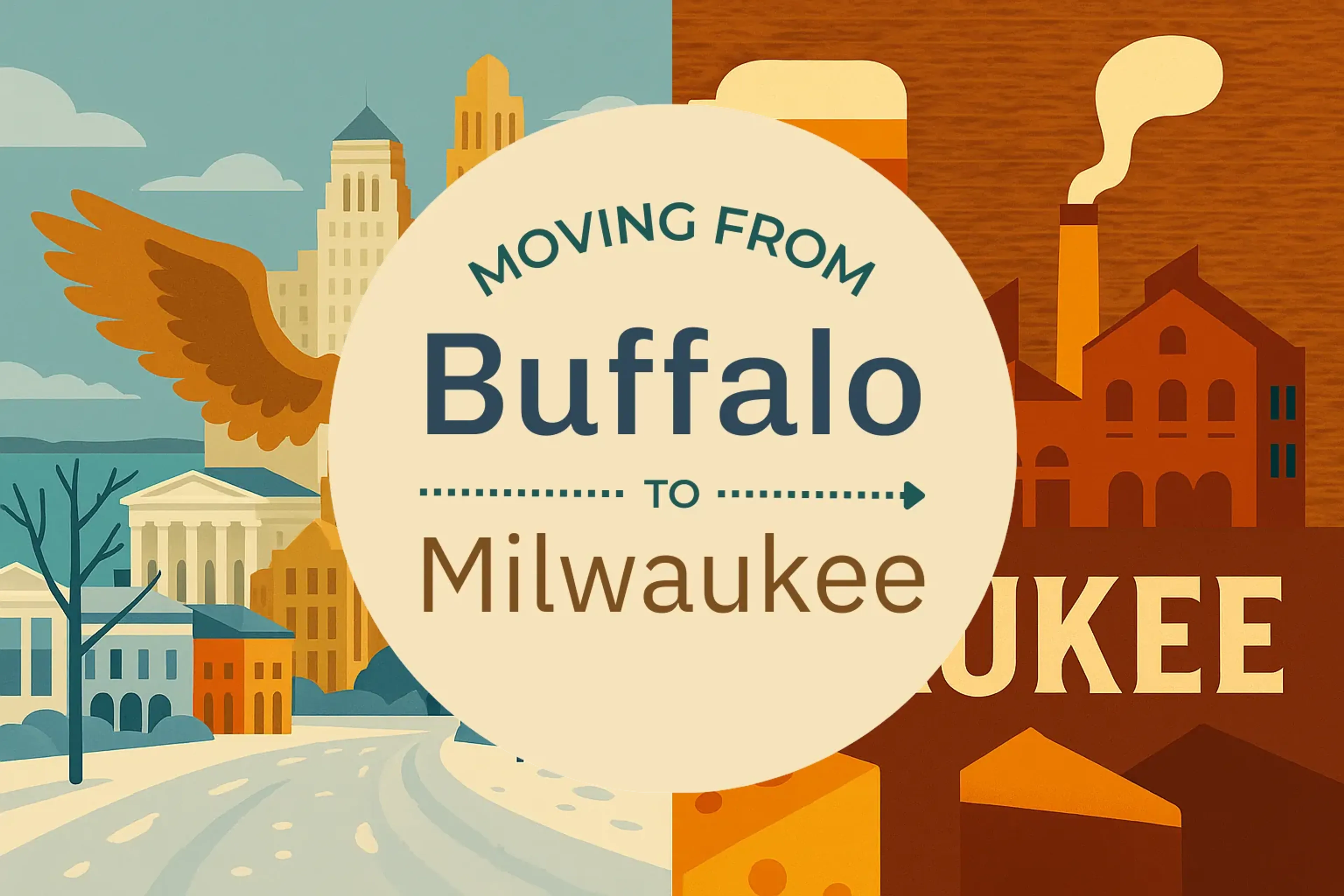 Side-by-side comparison of Buffalo to Milwaukee moving companies
