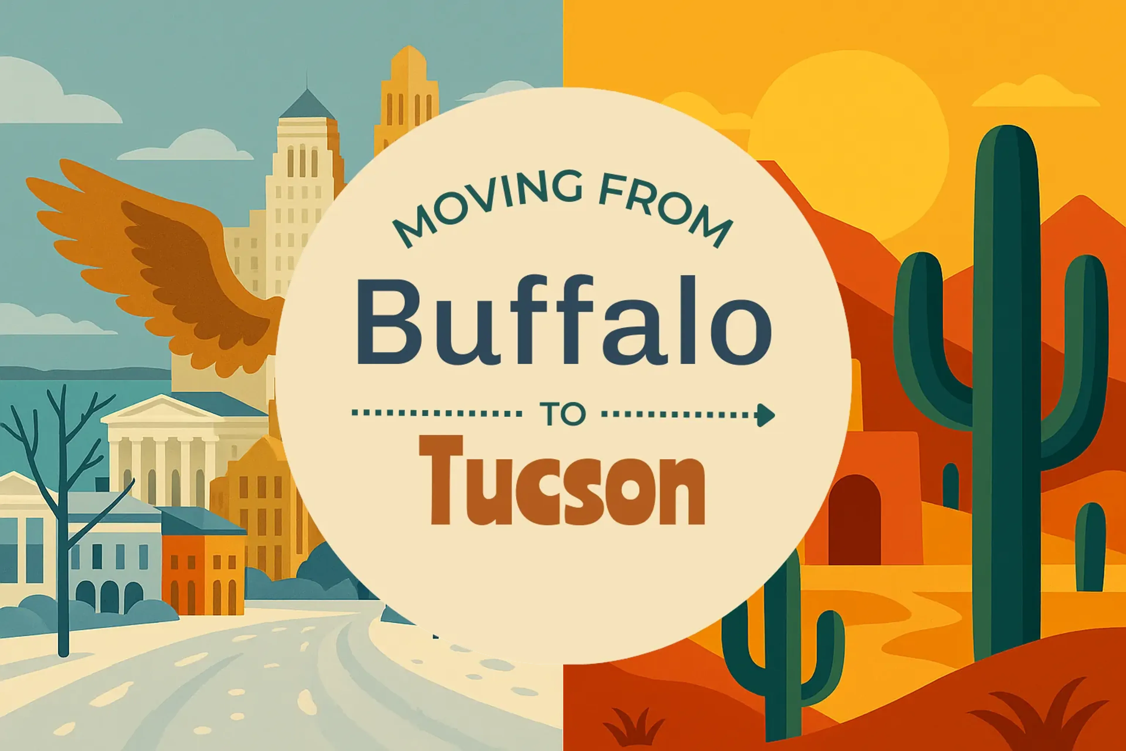 Side-by-side comparison of Buffalo to Tucson moving companies