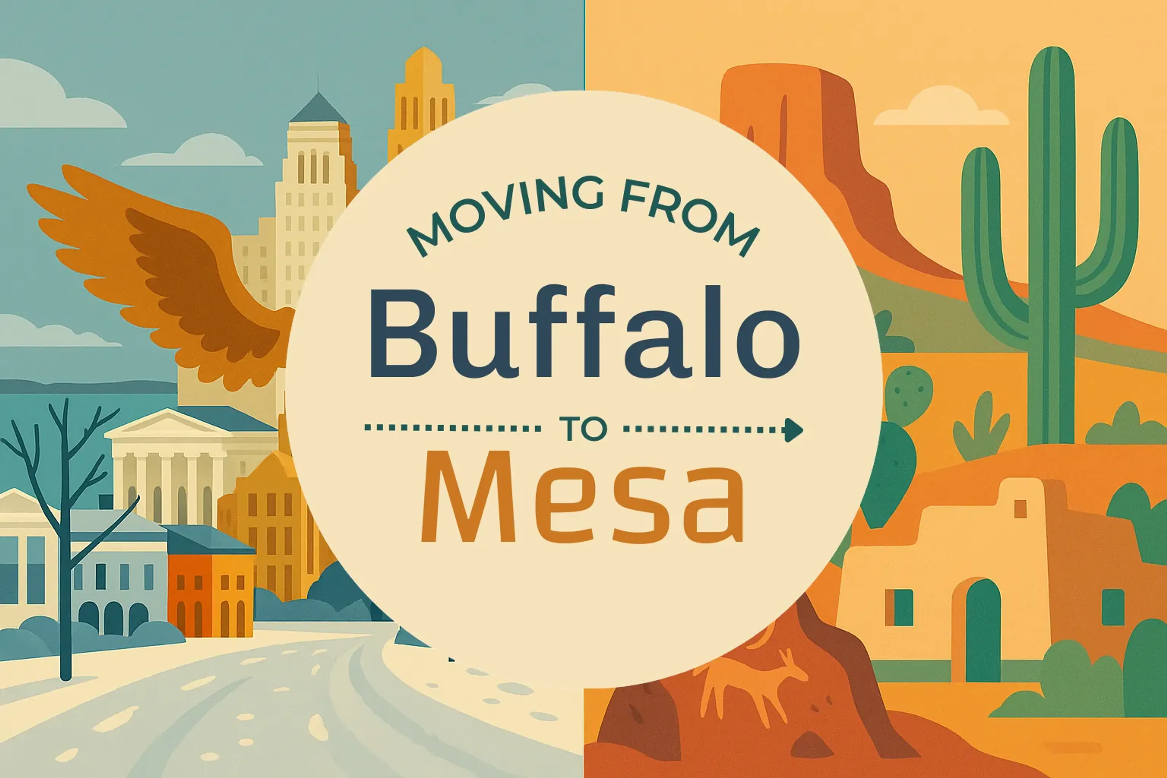 Side-by-side comparison of Buffalo to Mesa moving companies