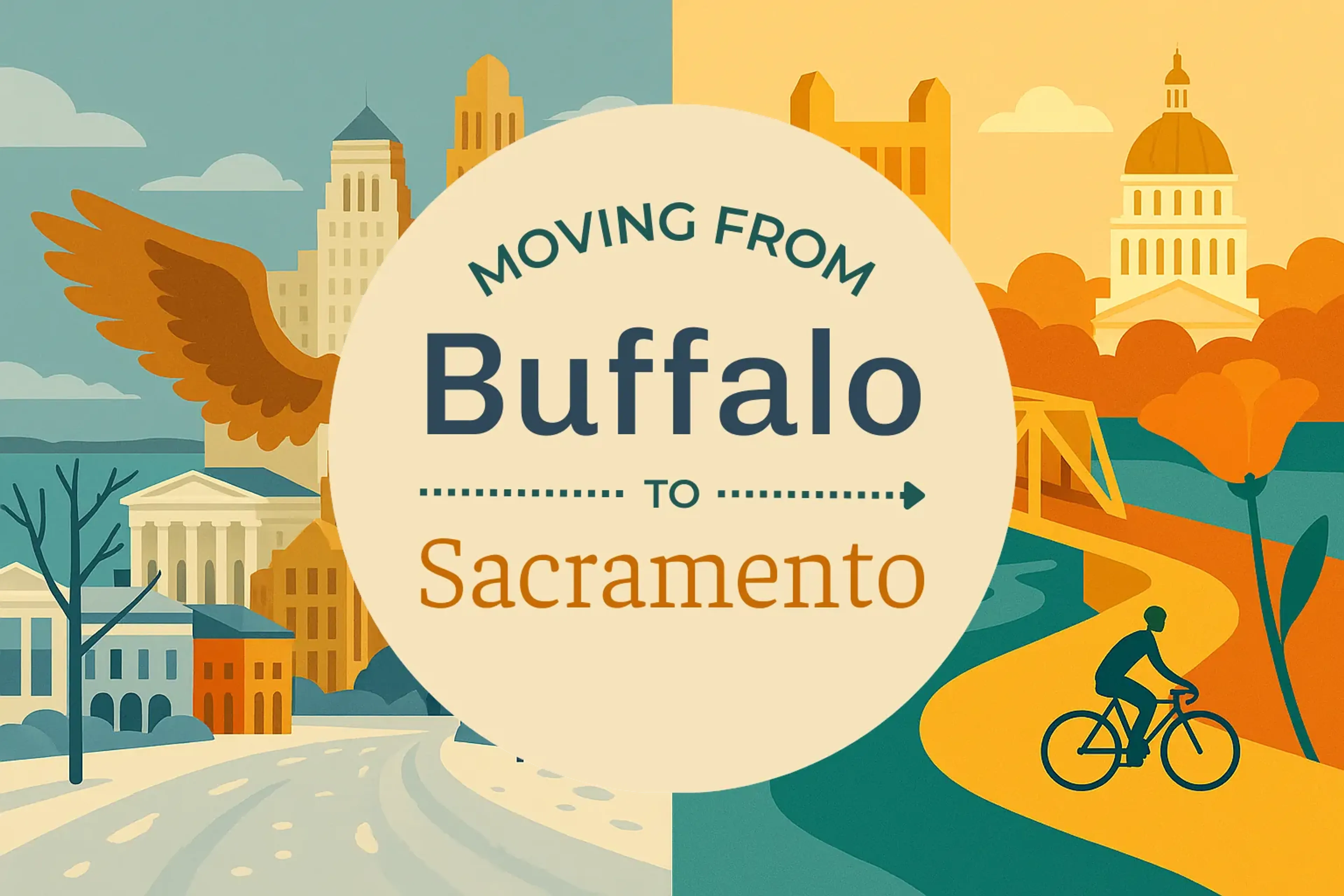 Side-by-side comparison of Buffalo to Sacramento moving companies