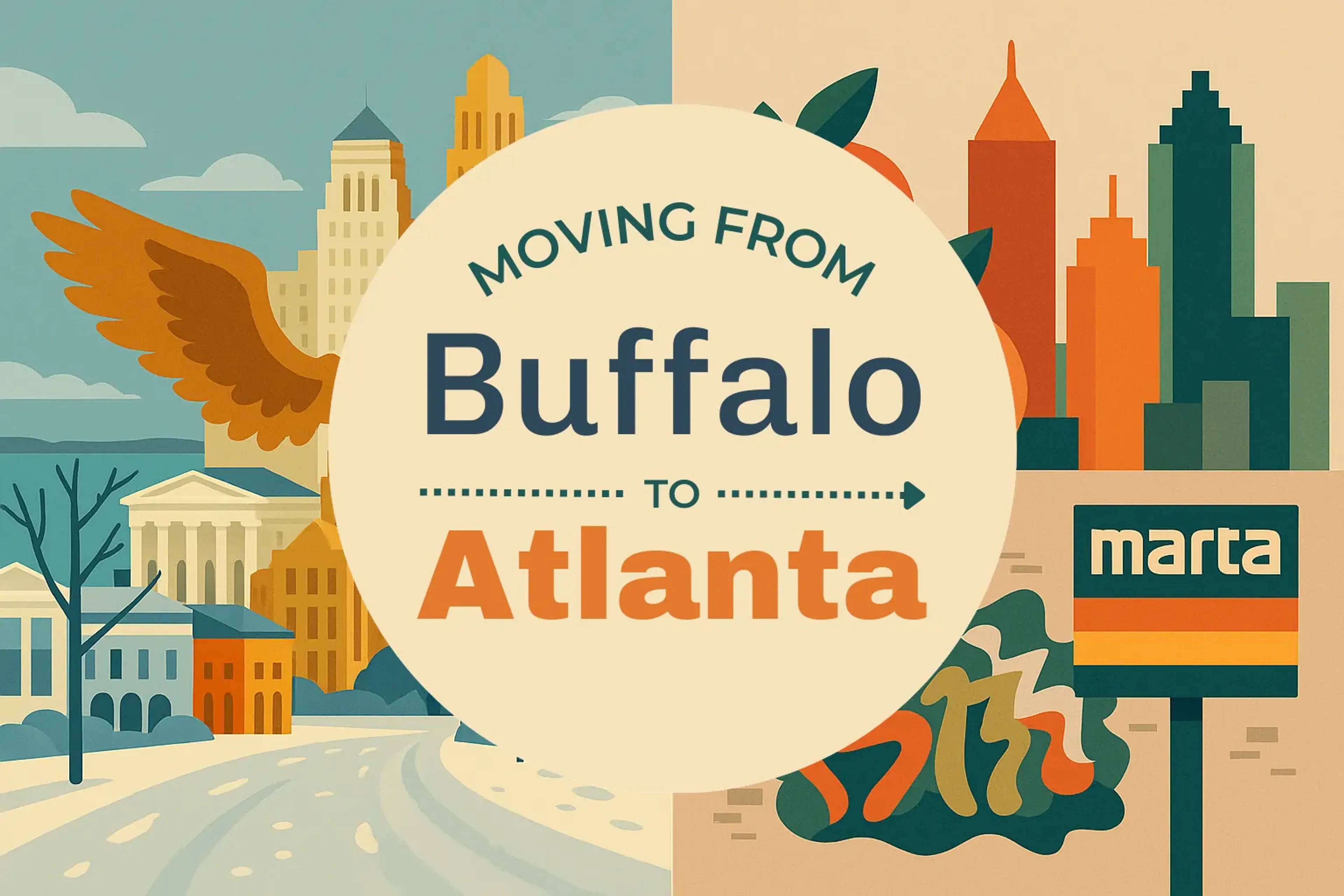Side-by-side comparison of Buffalo to Atlanta moving companies