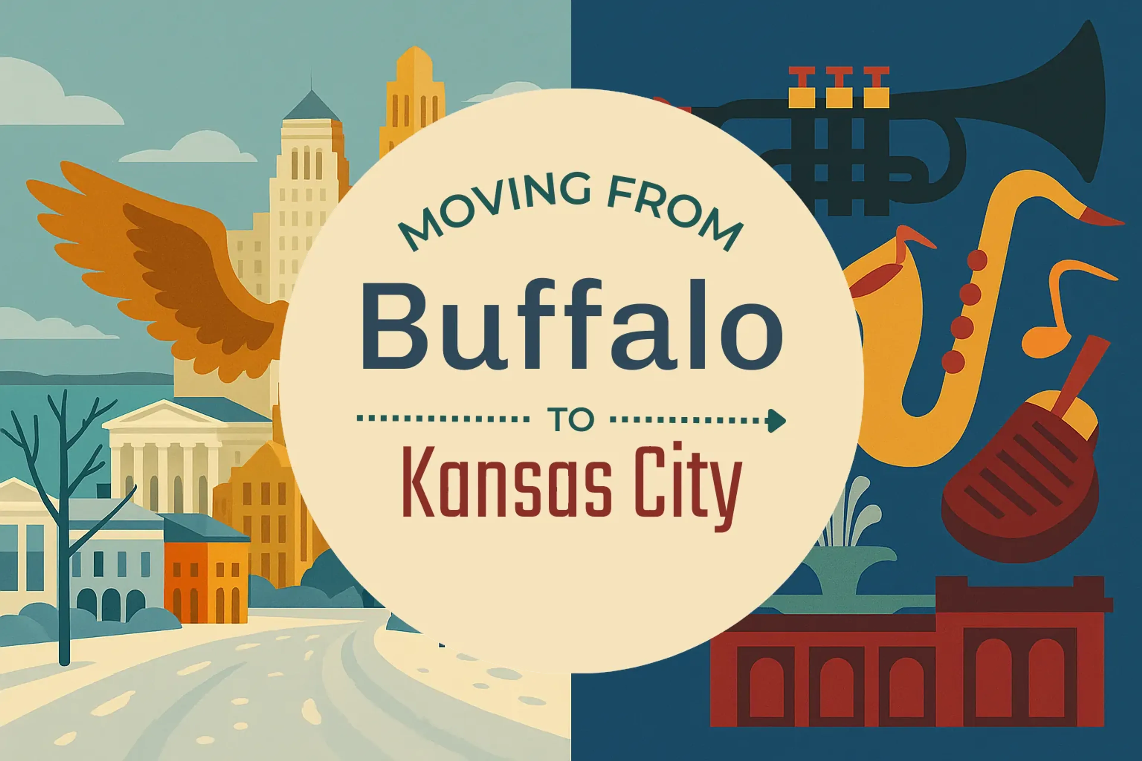 Side-by-side comparison of Buffalo to Kansas City moving companies