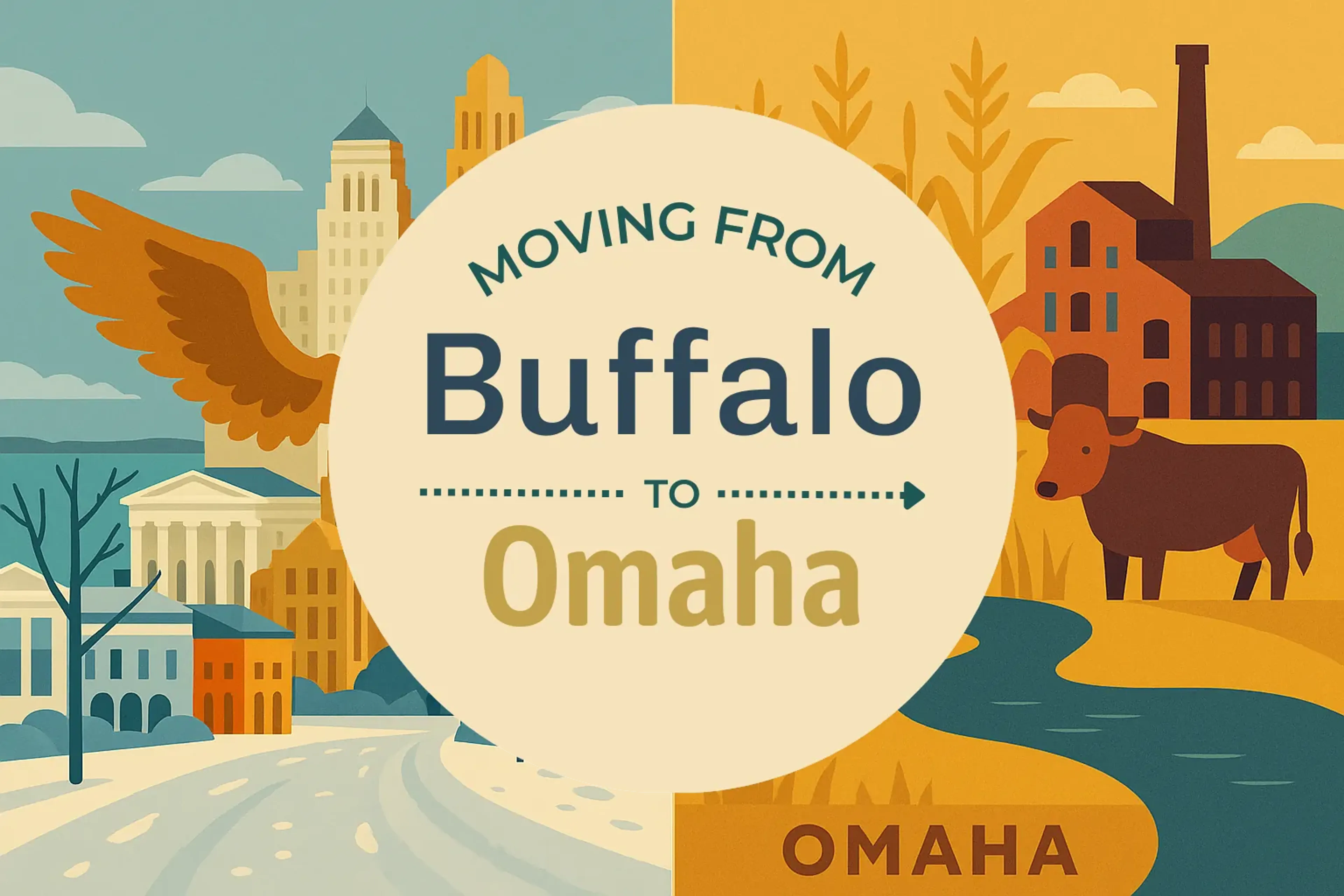 Side-by-side comparison of Buffalo to Omaha moving companies
