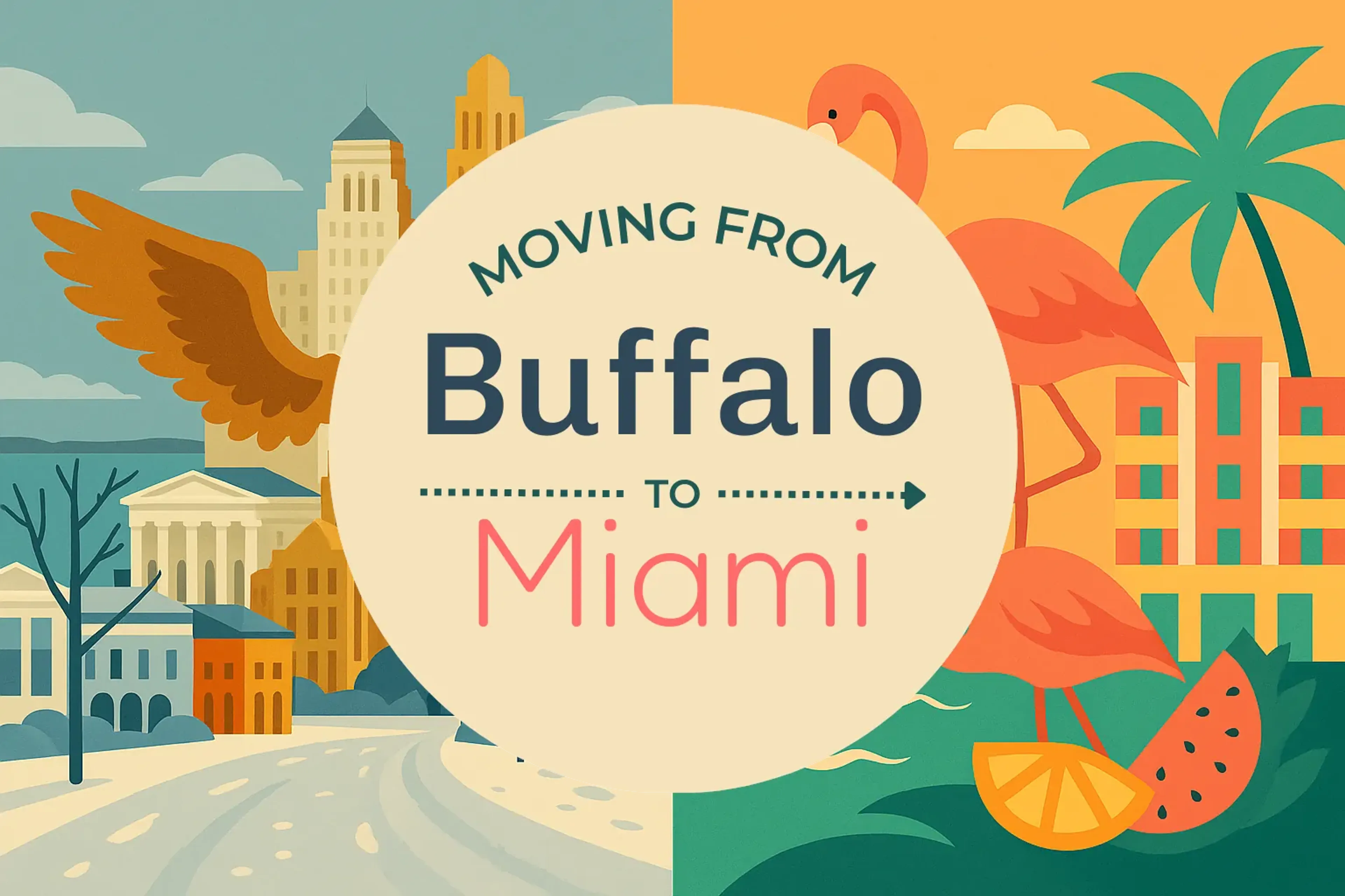 Side-by-side comparison of Buffalo to Miami moving companies