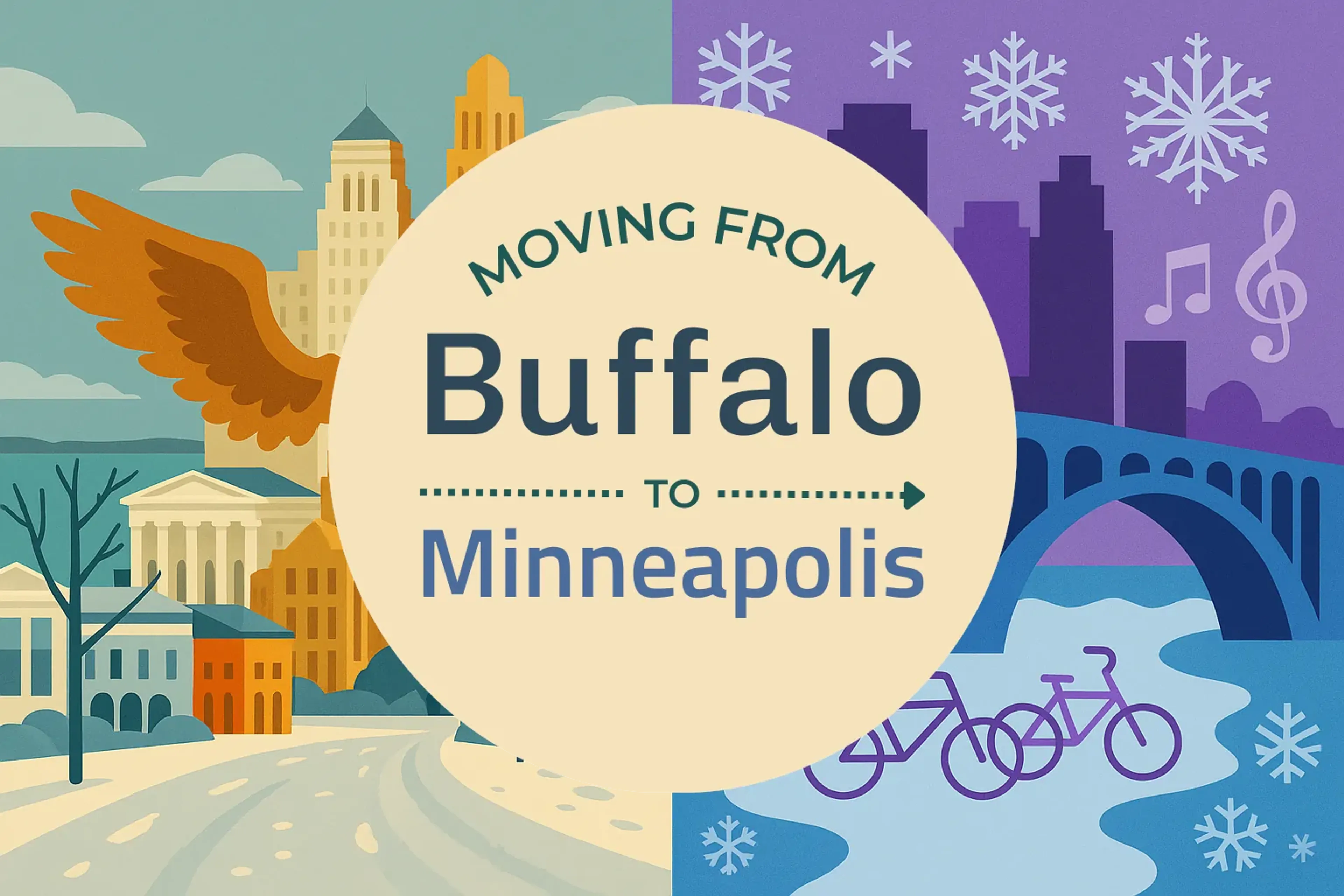 Side-by-side comparison of Buffalo to Minneapolis moving companies