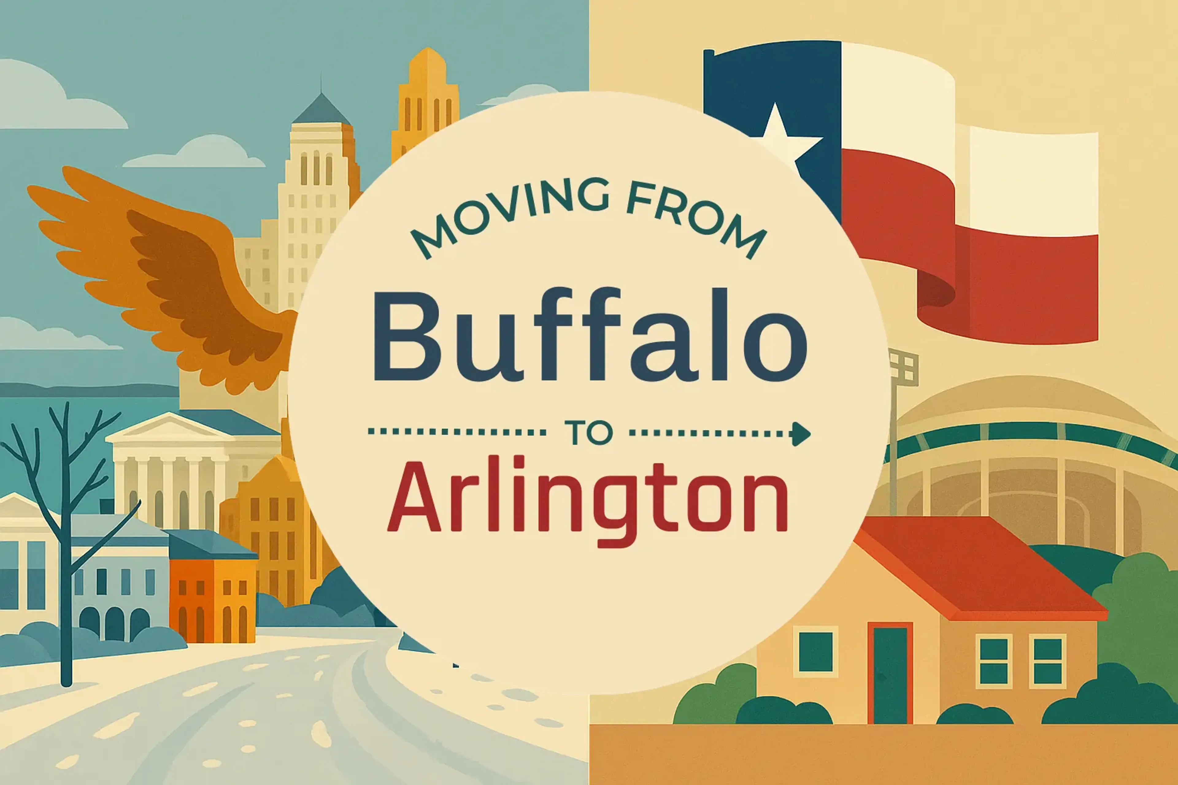 Side-by-side comparison of Buffalo to Arlington moving companies
