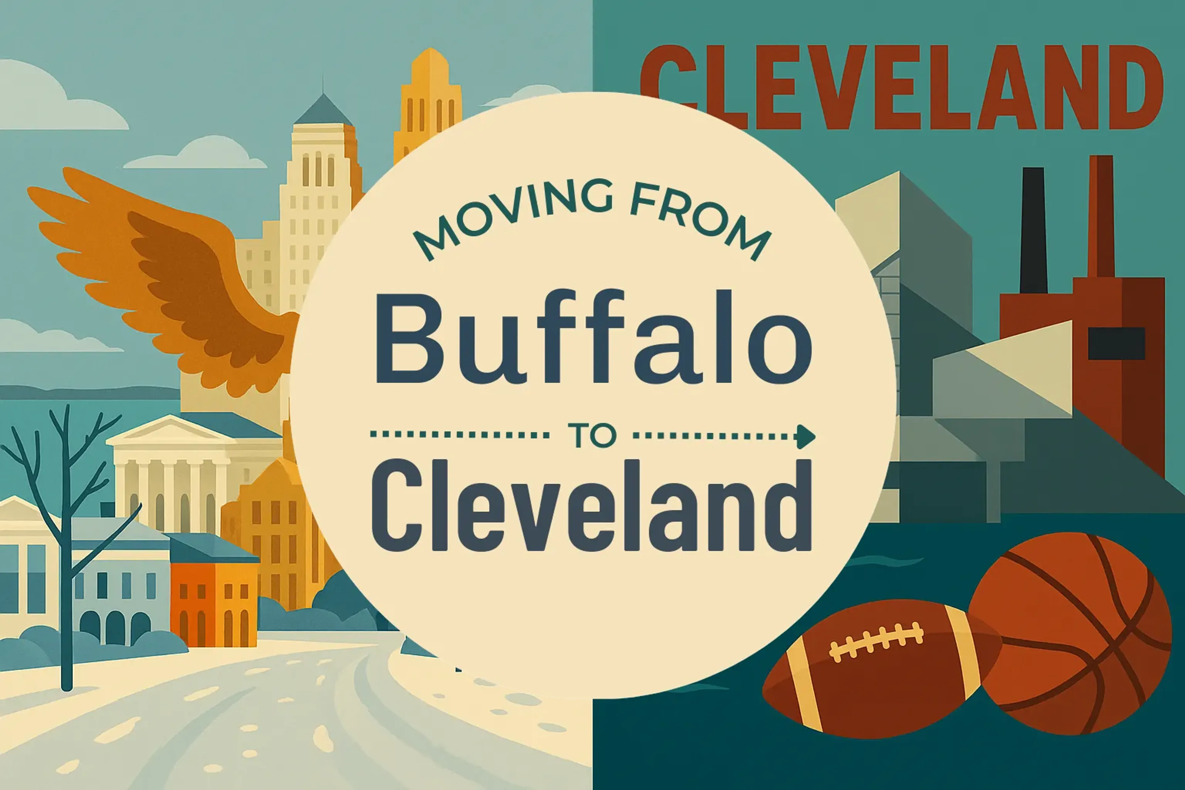 Side-by-side comparison of Buffalo to Cleveland moving companies