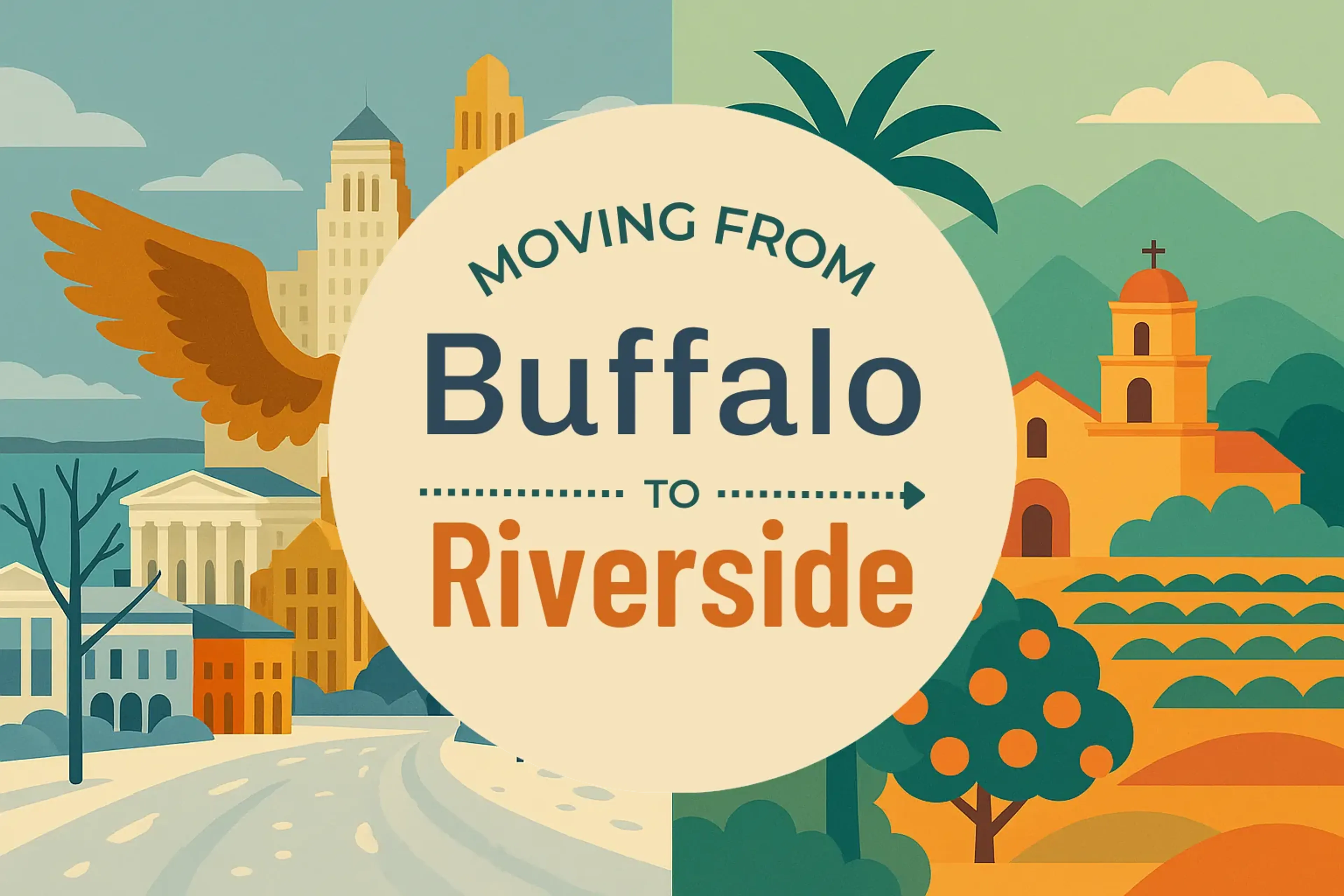Side-by-side comparison of Buffalo to Riverside moving companies