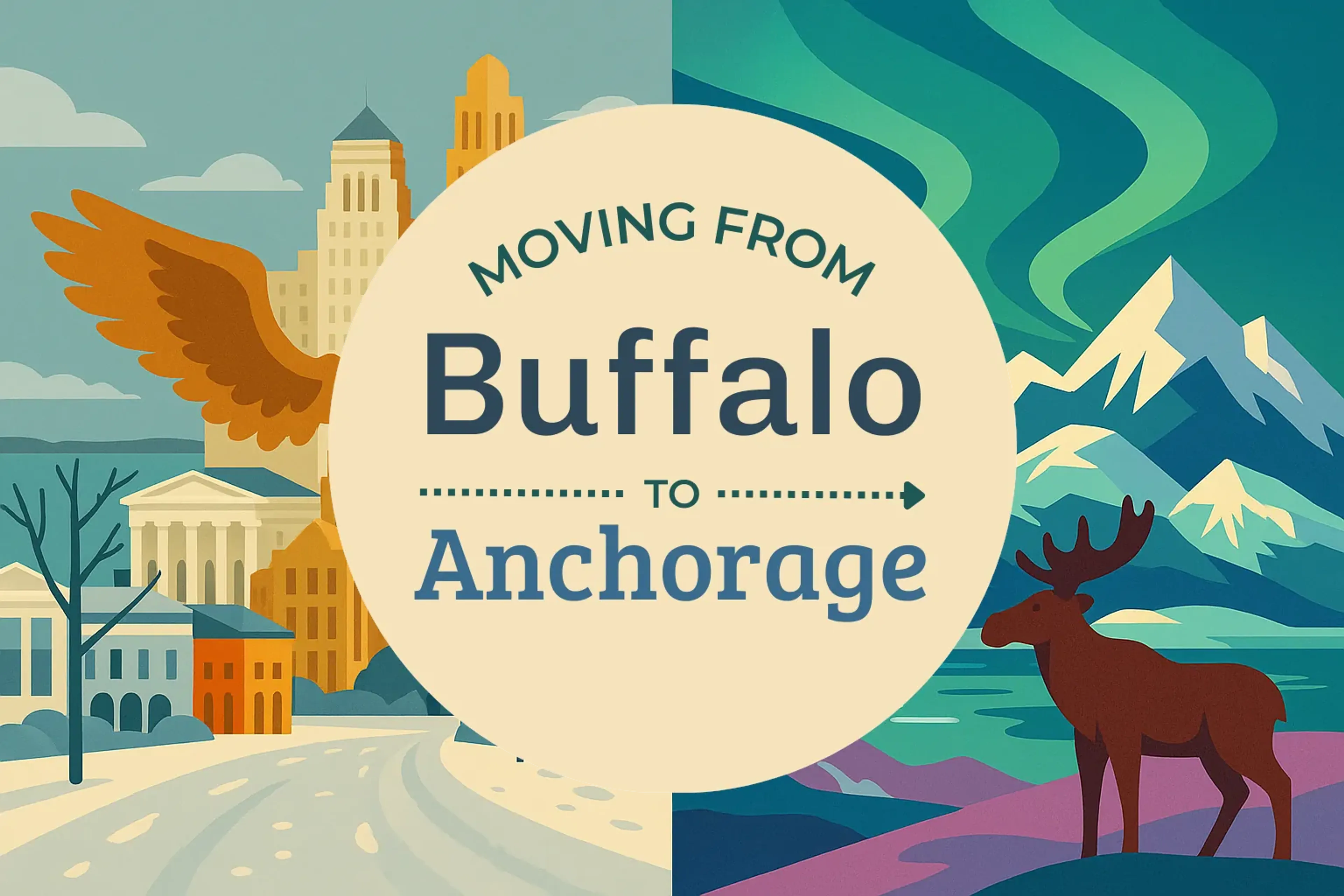 Side-by-side comparison of Buffalo to Anchorage moving companies