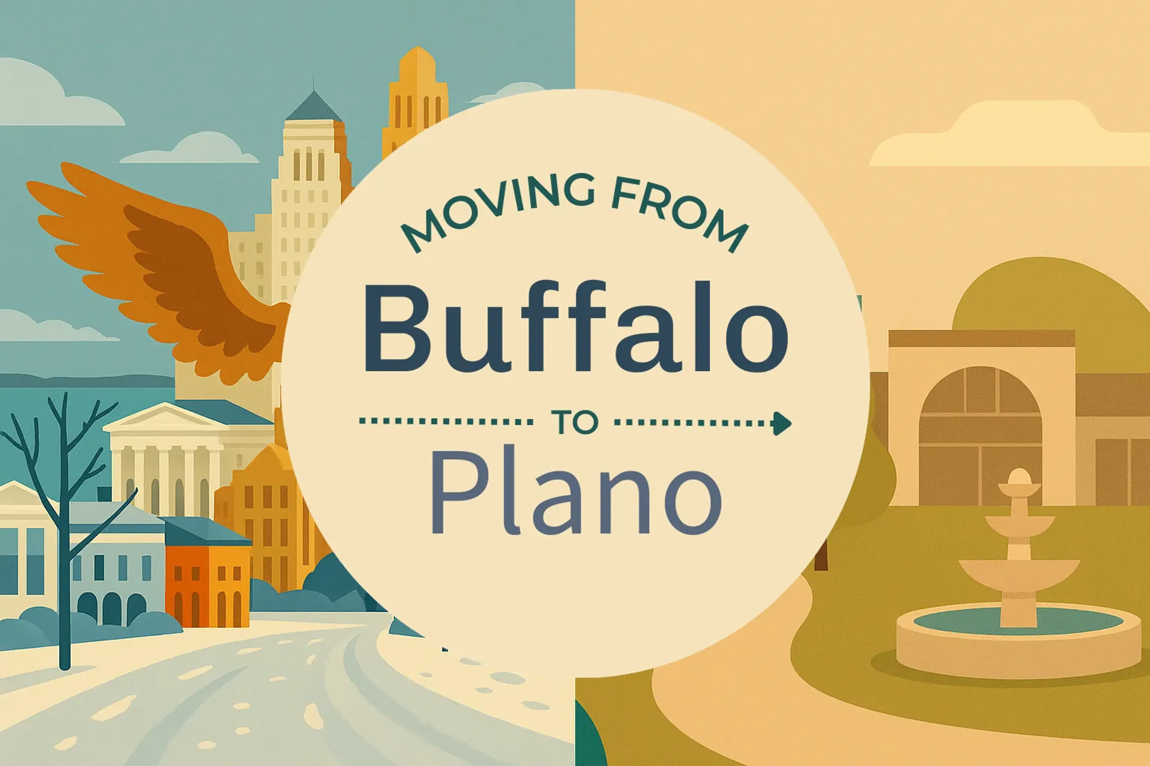 Side-by-side comparison of Buffalo to Plano moving companies