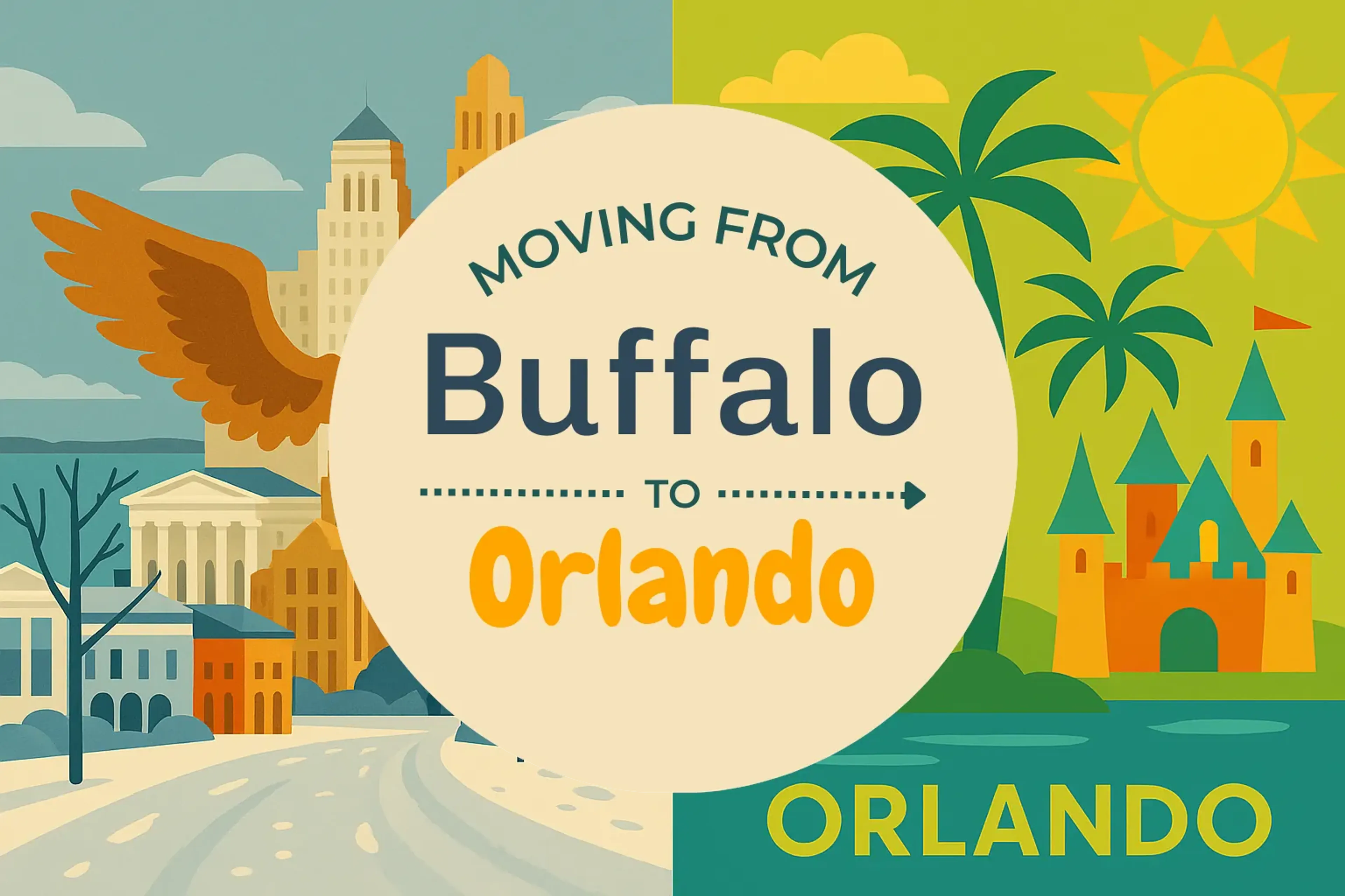 Side-by-side comparison of Buffalo to Orlando moving companies
