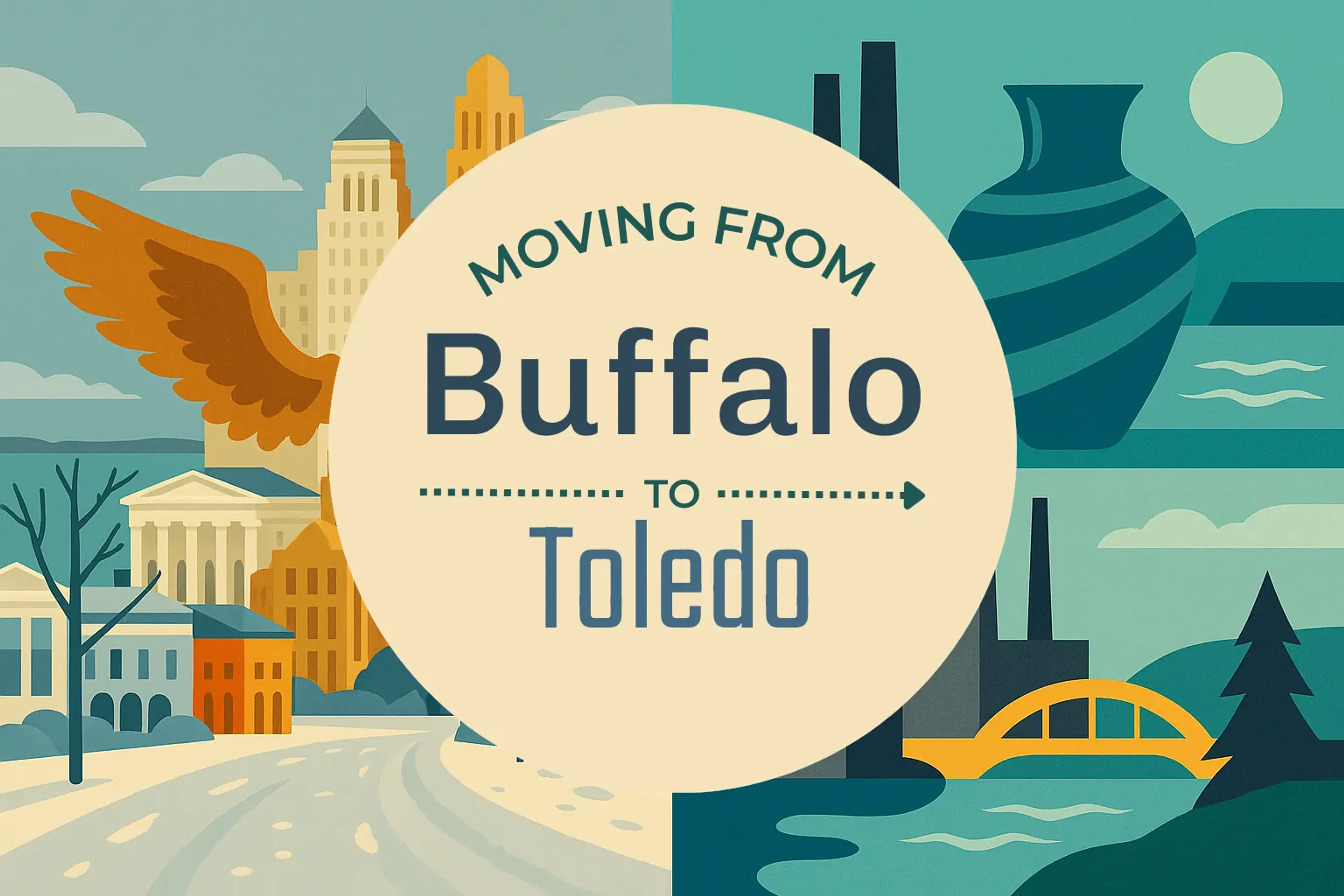Side-by-side comparison of Buffalo to Toledo moving companies