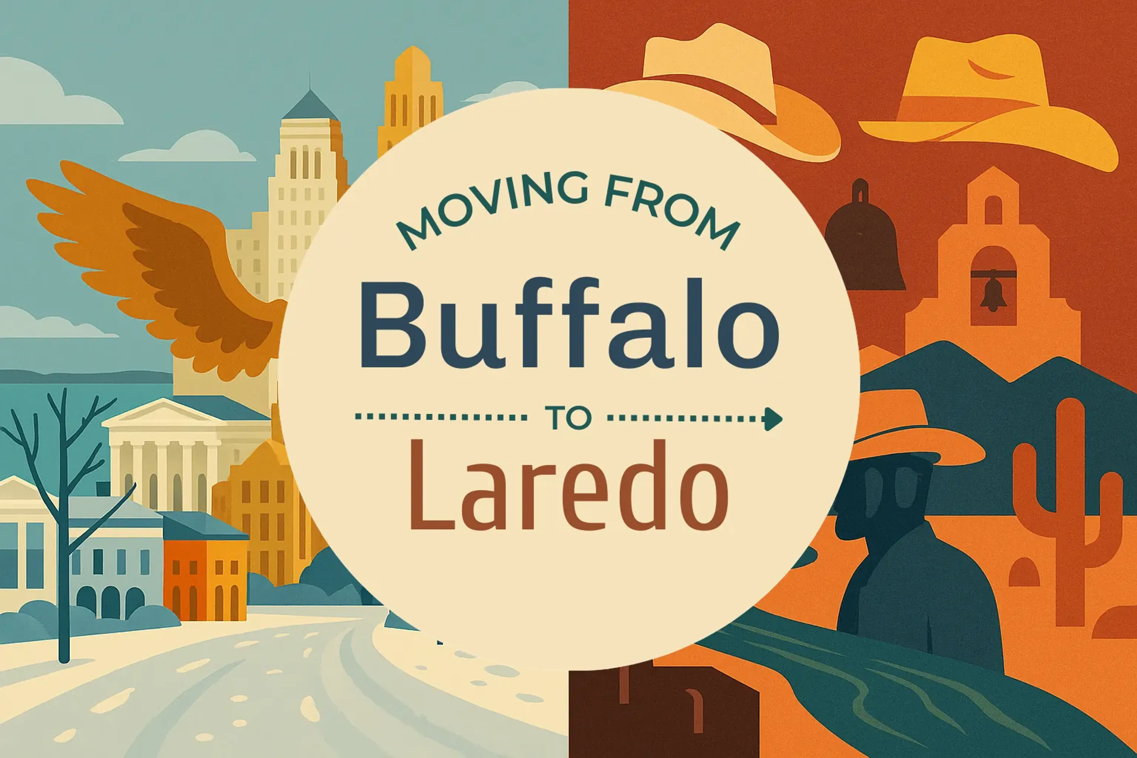 Side-by-side comparison of Buffalo to Laredo moving companies