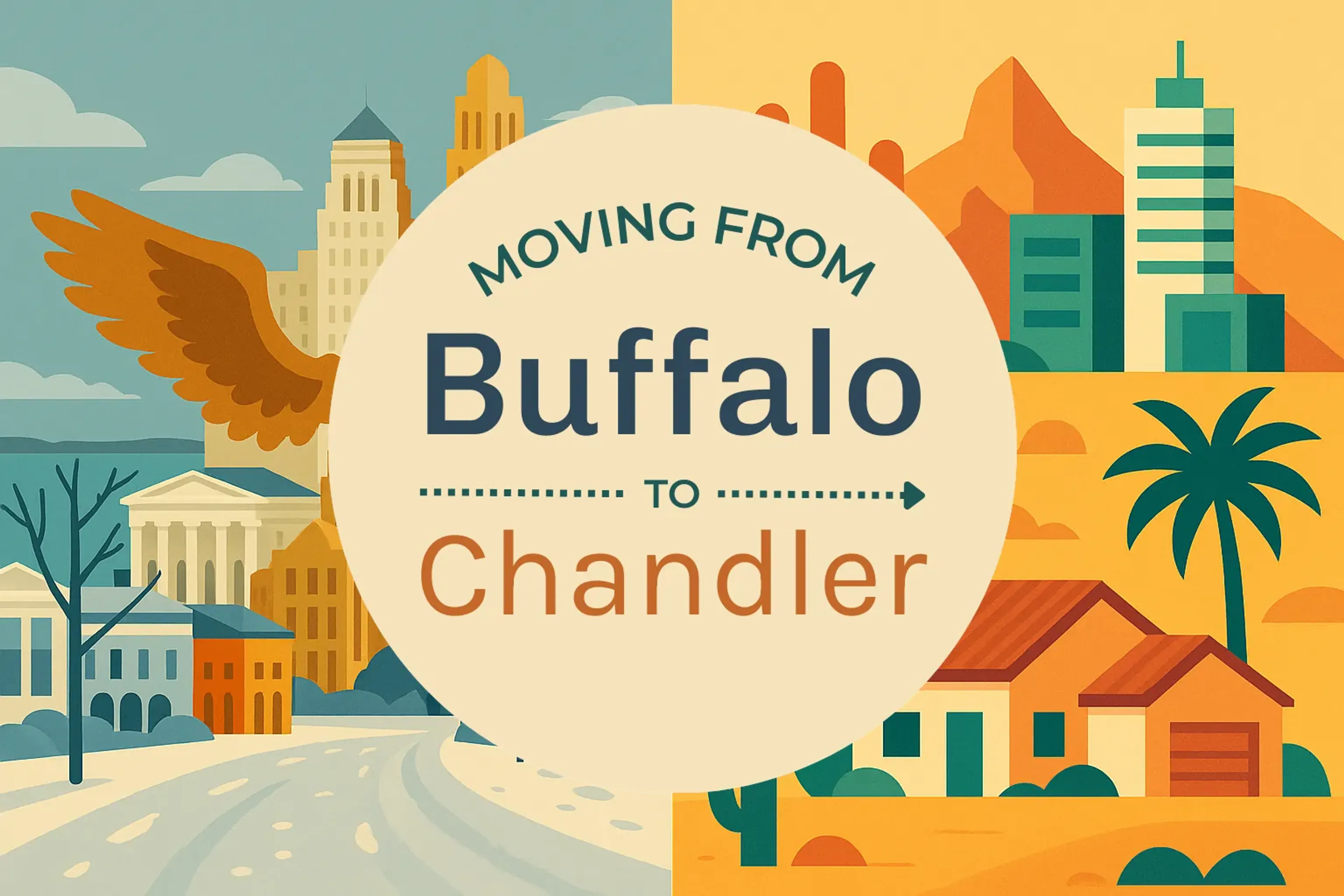 Side-by-side comparison of Buffalo to Chandler moving companies