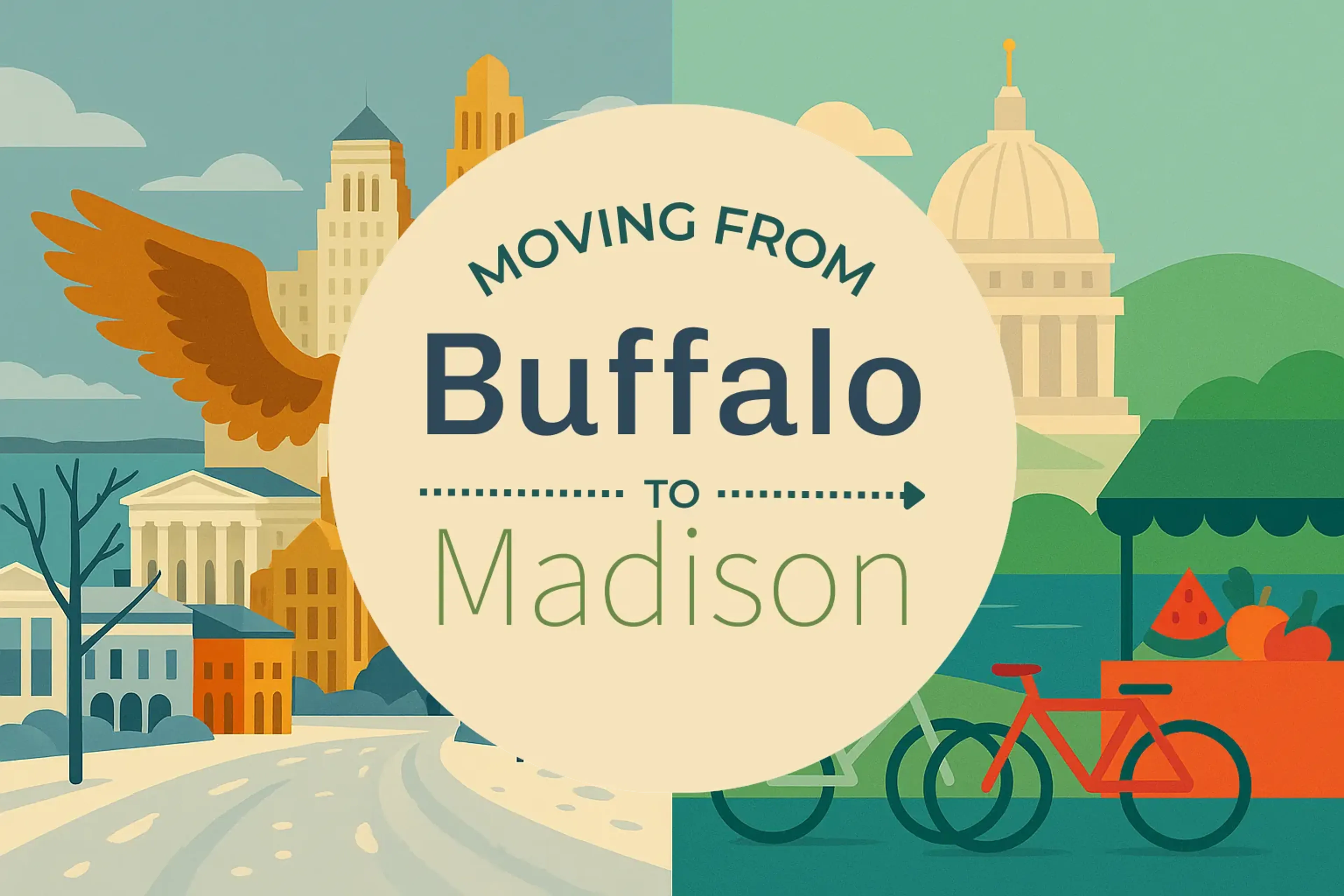 Side-by-side comparison of Buffalo to Madison moving companies