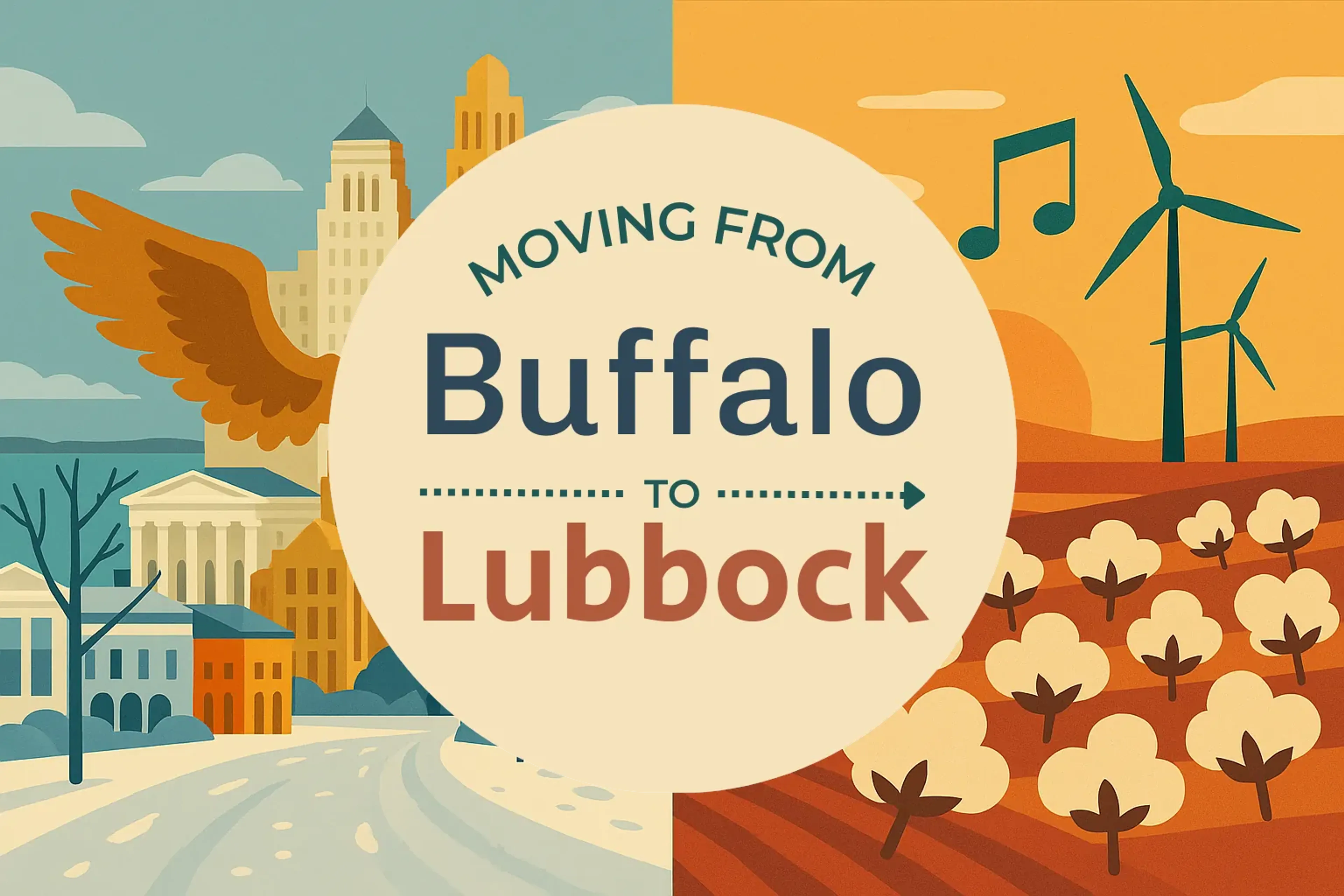 Side-by-side comparison of Buffalo to Lubbock moving companies