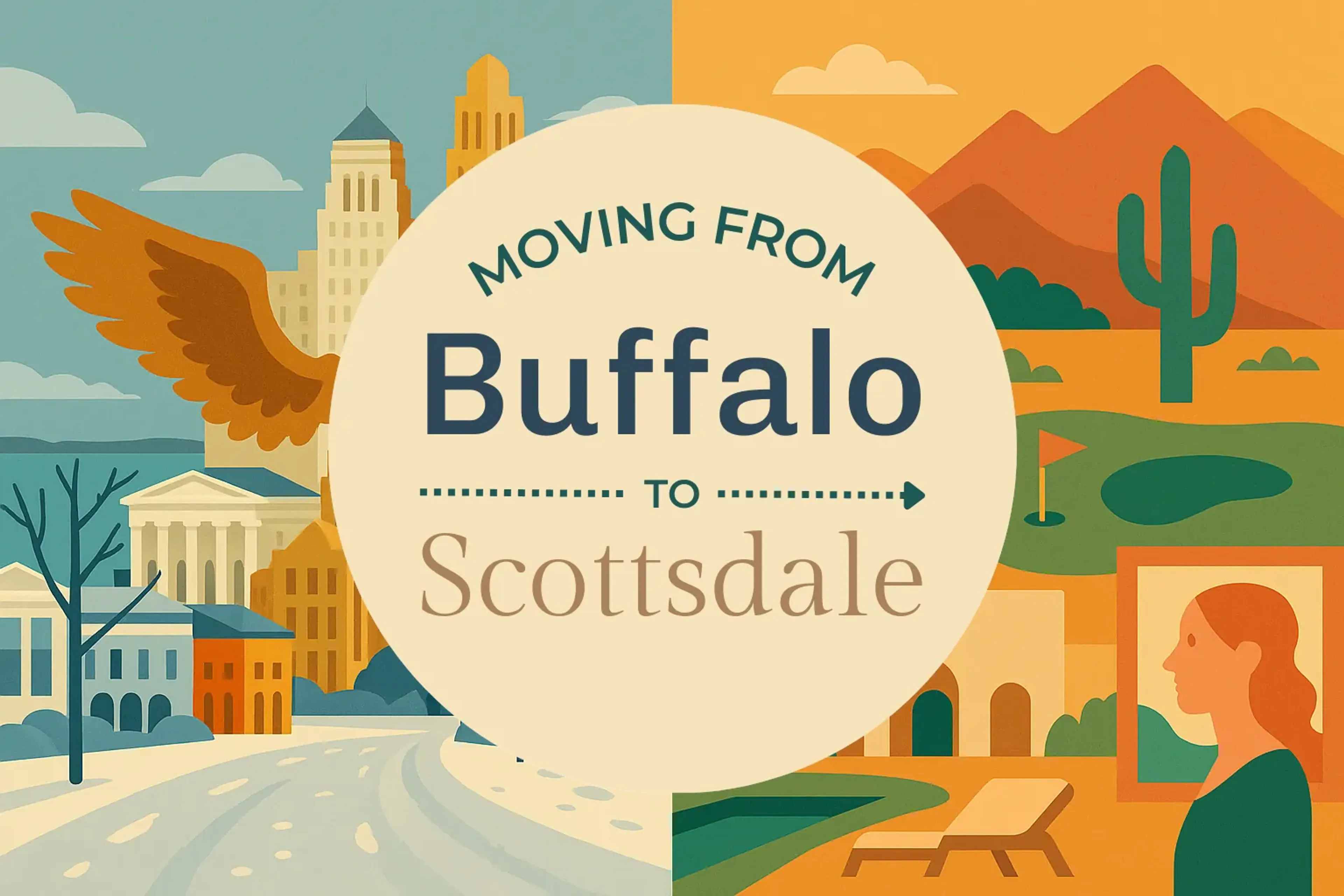 Side-by-side comparison of Buffalo to Scottsdale moving companies