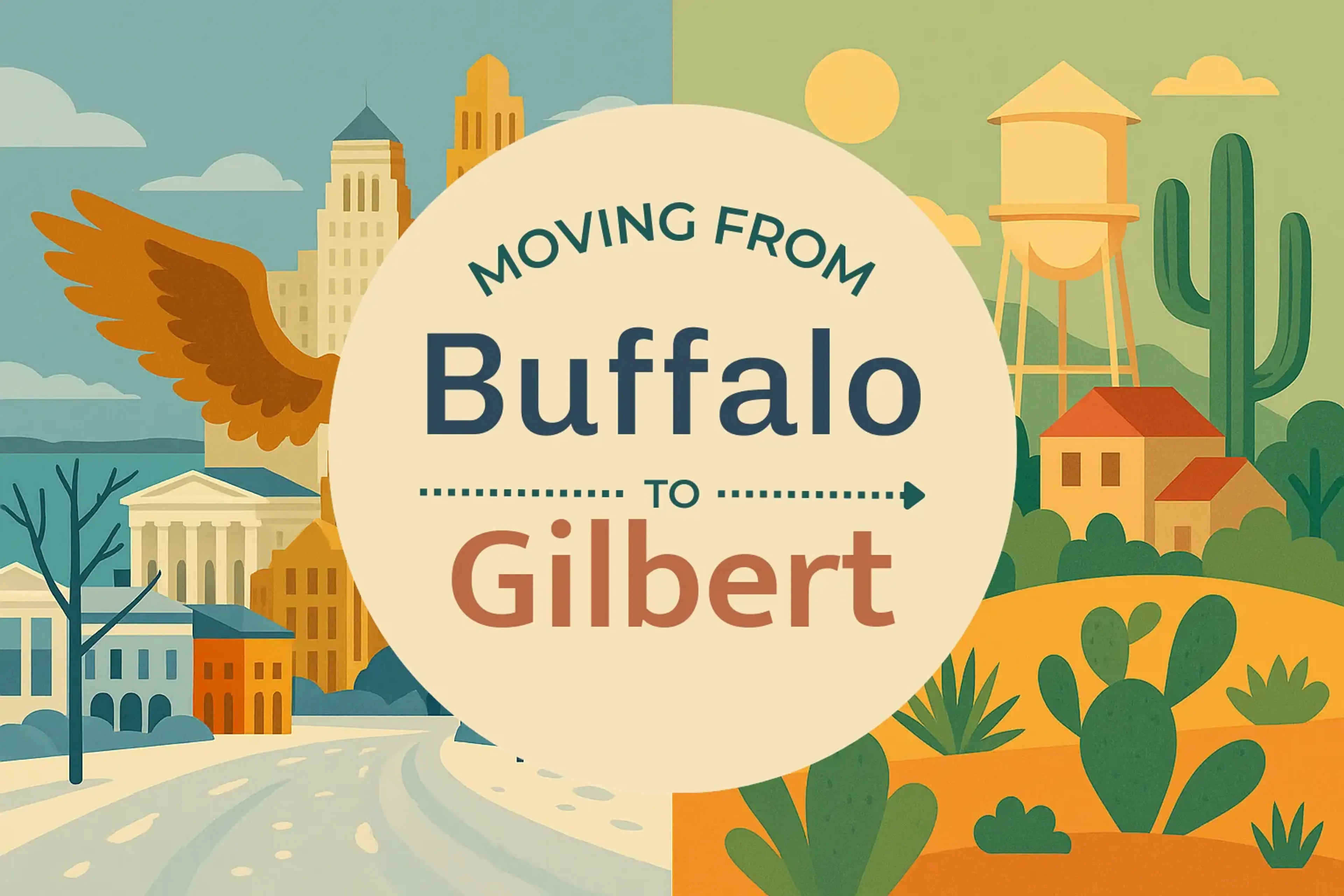 Side-by-side comparison of Buffalo to Gilbert moving companies