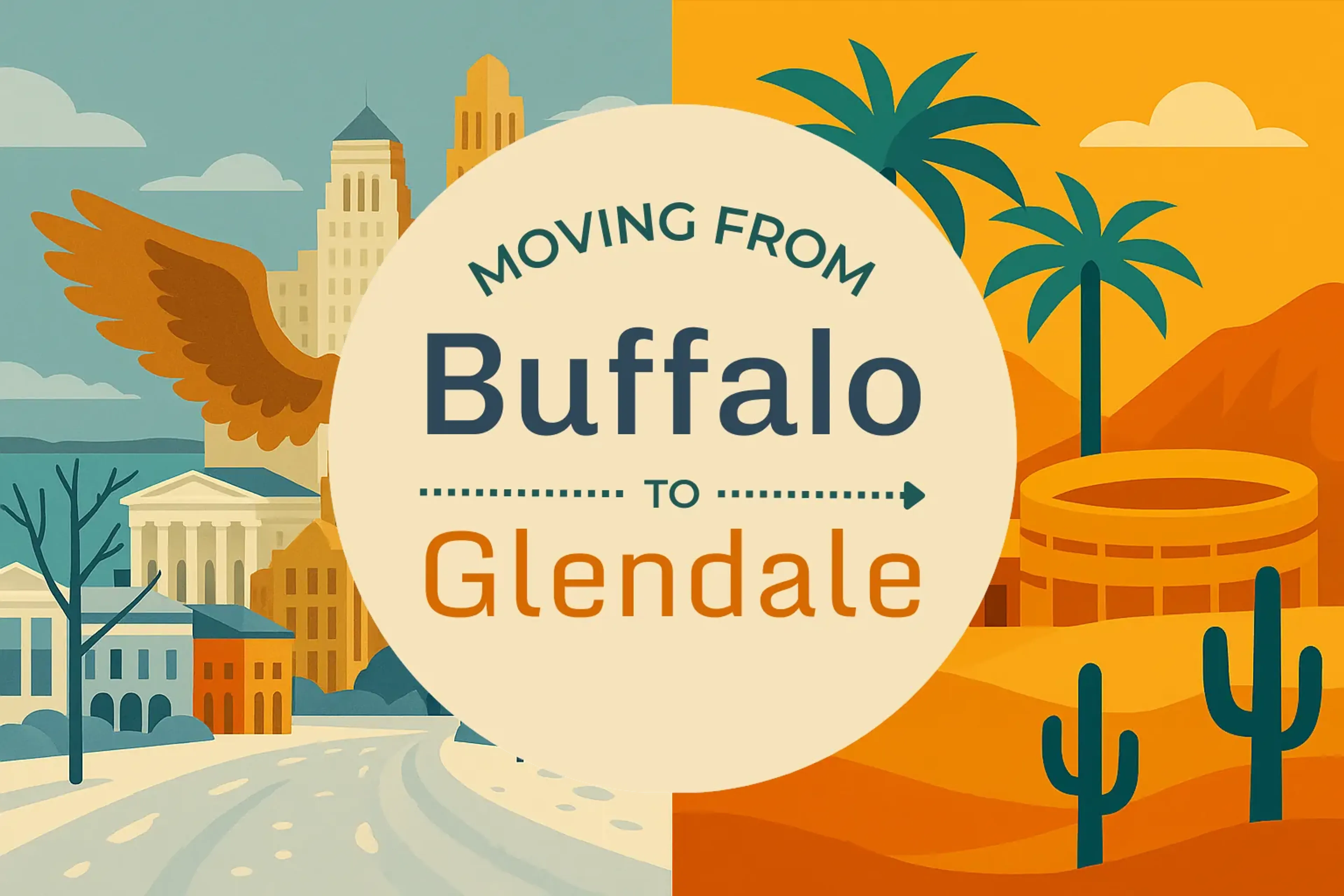 Side-by-side comparison of Buffalo to Glendale moving companies